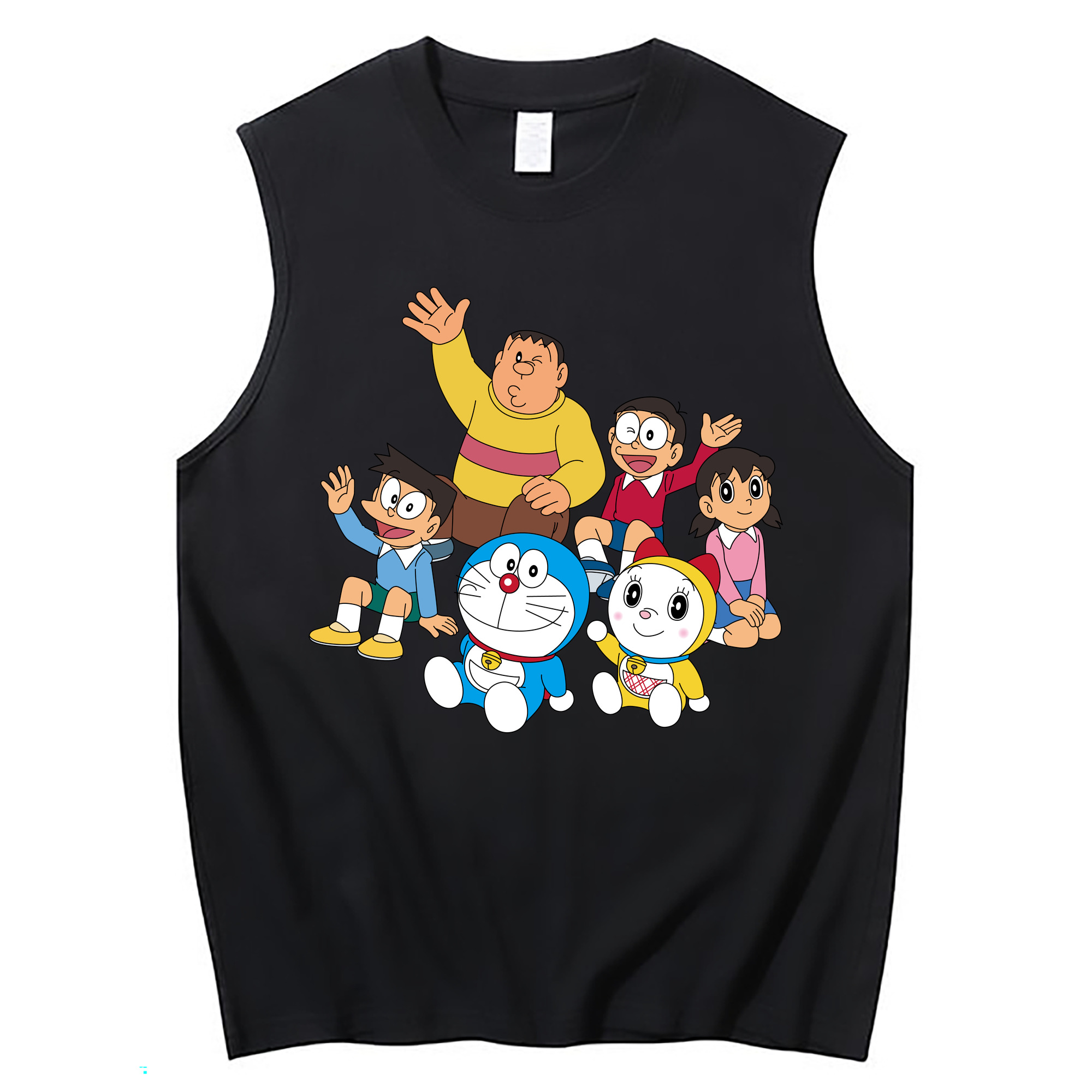 （画像用） ドラえもん 骨川 スネ夫 Doraemon Honekawa Suneo コットン100％タンクトップ（フロントプリント）