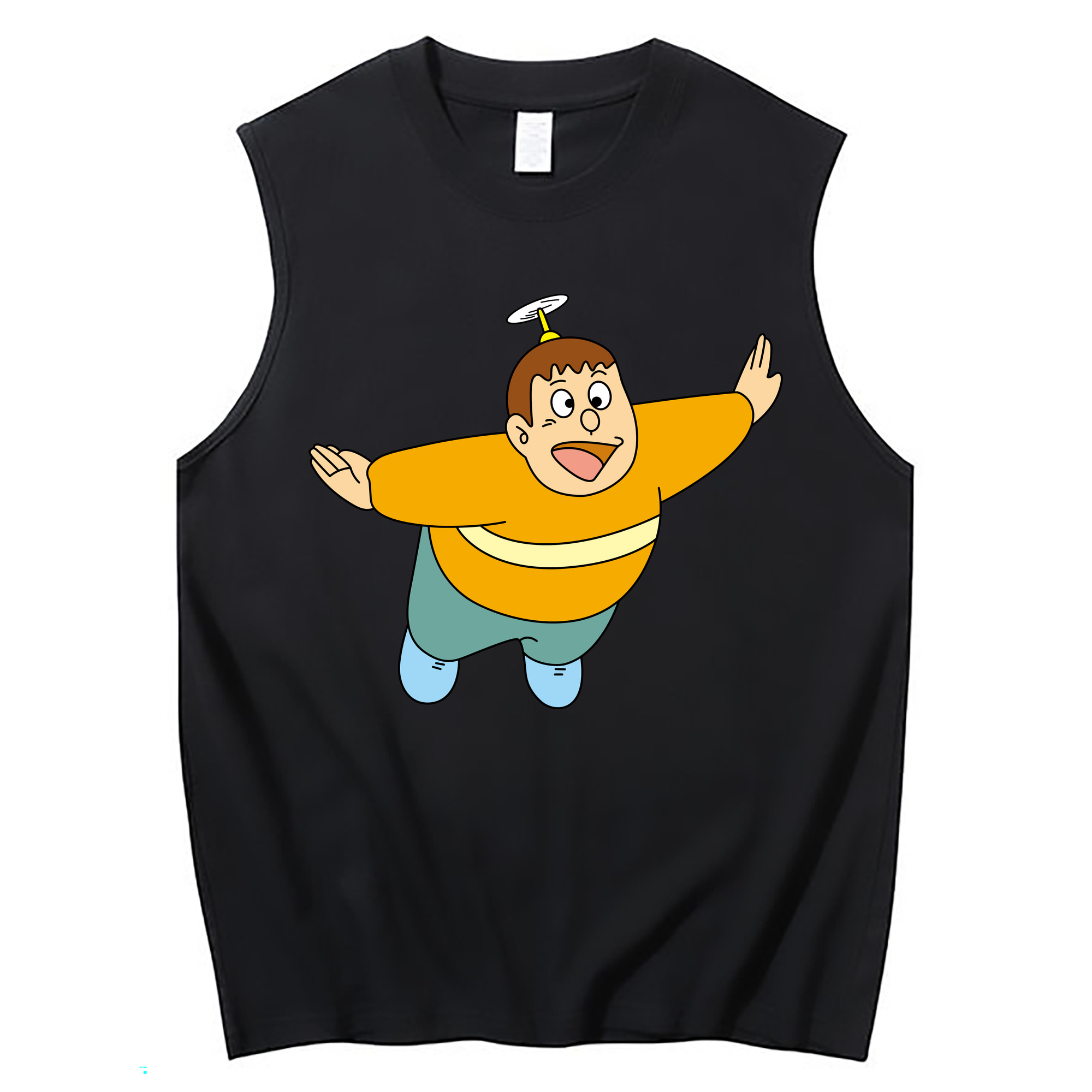 （画像用） ドラえもん 剛田武 Doraemon Gouta Takeshi コットン100％タンクトップ（フロントプリント）