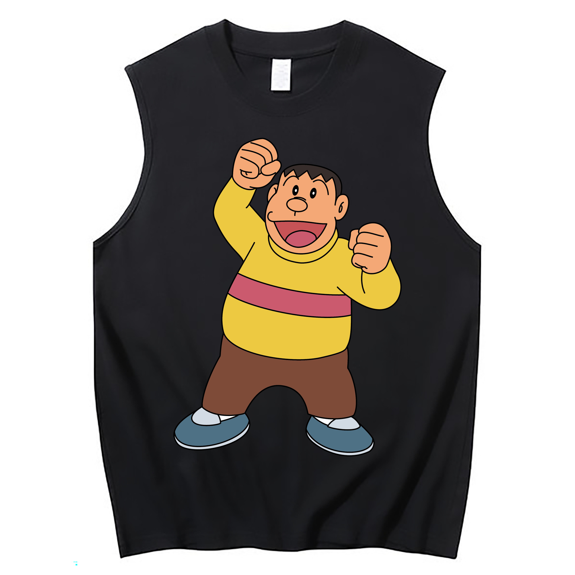 （画像用） ドラえもん 剛田武 Doraemon Gouta Takeshi コットン100％タンクトップ（フロントプリント）