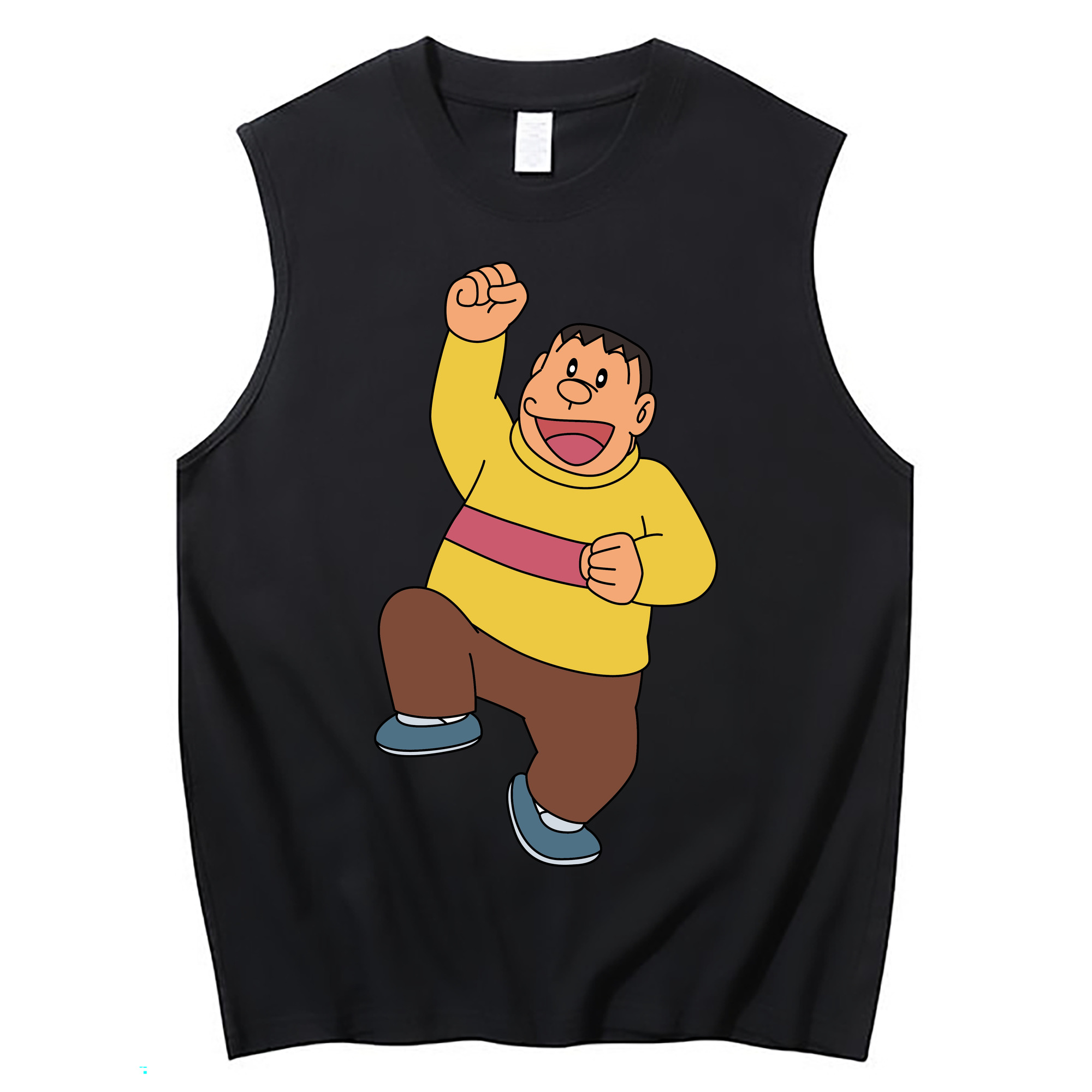 （画像用） ドラえもん 剛田武 Doraemon Gouta Takeshi コットン100％タンクトップ（フロントプリント）