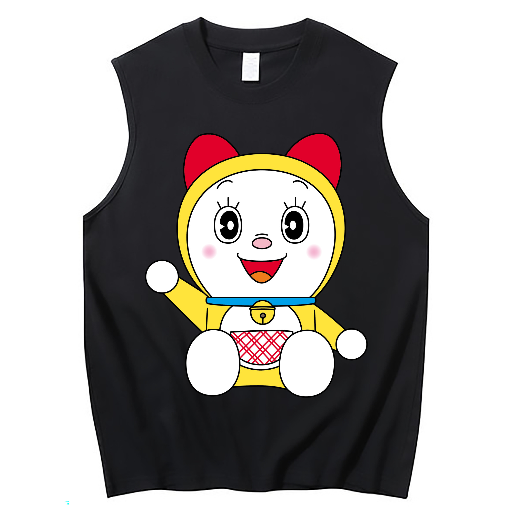 （画像用） ドラえもん ドラミ Doraemon Dorami コットン100％タンクトップ（フロントプリント）