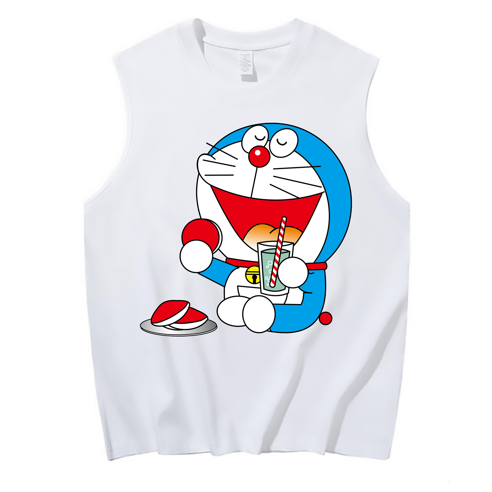 （画像用） ドラえもん Doraemon コットン100％タンクトップ（フロントプリント）