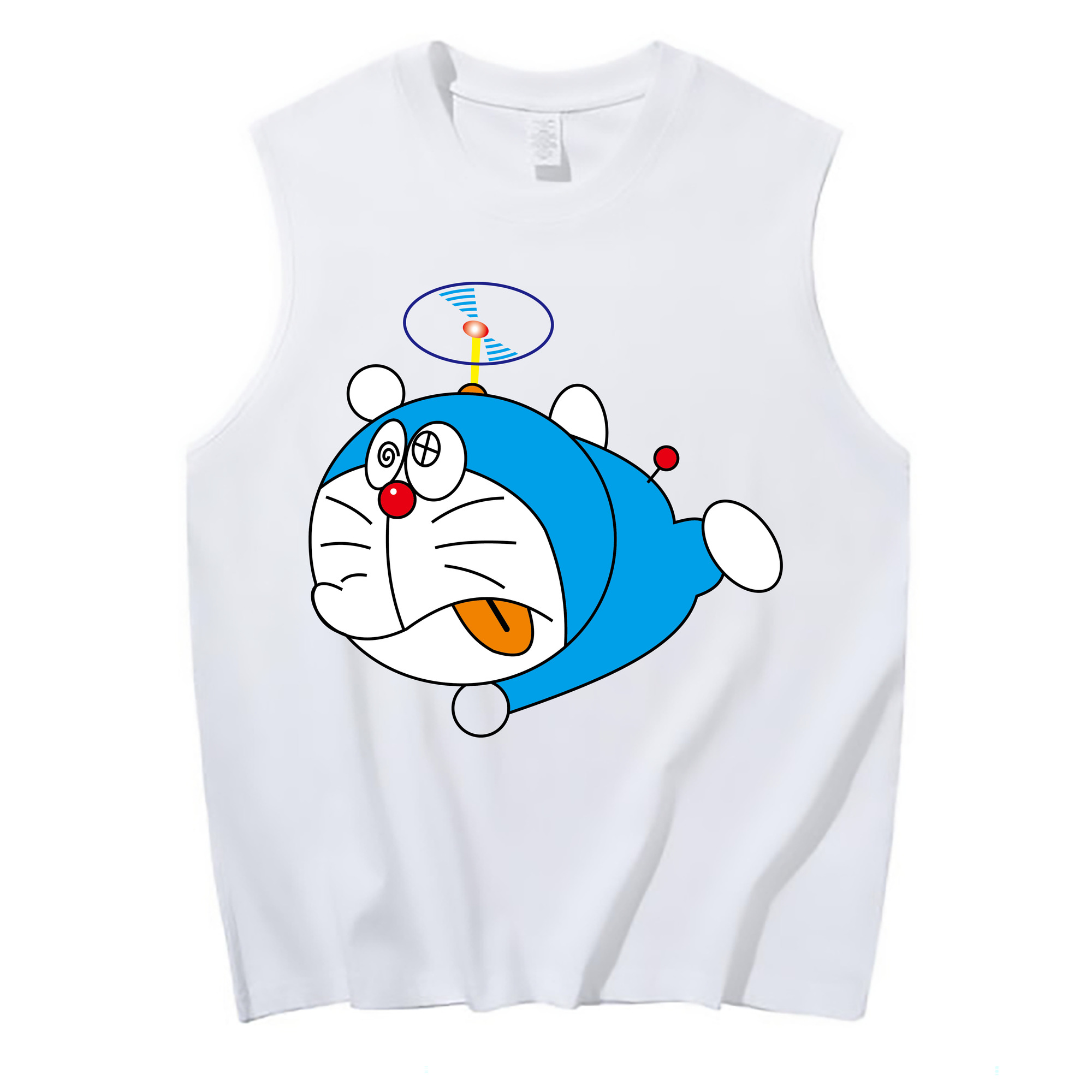 （画像用） ドラえもん Doraemon コットン100％タンクトップ（フロントプリント）