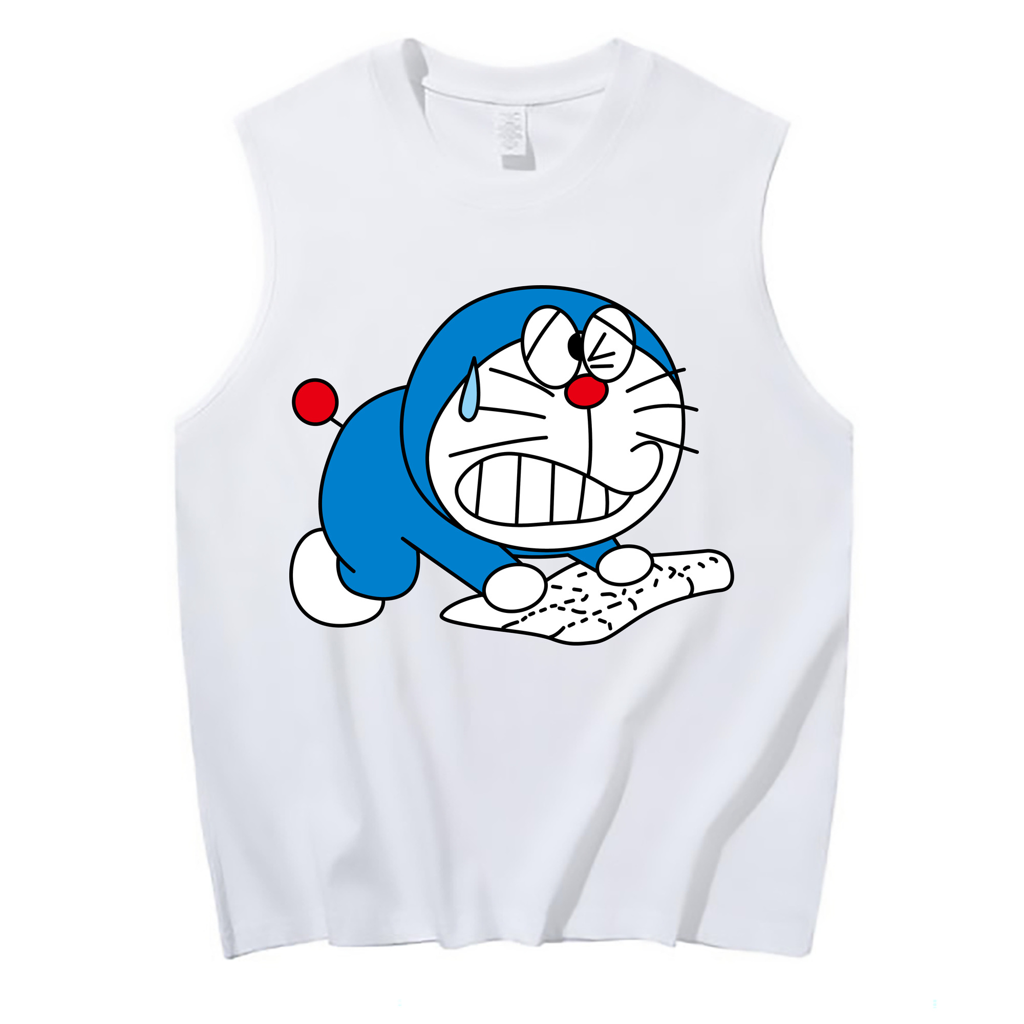 （画像用） ドラえもん Doraemon コットン100％タンクトップ（フロントプリント）