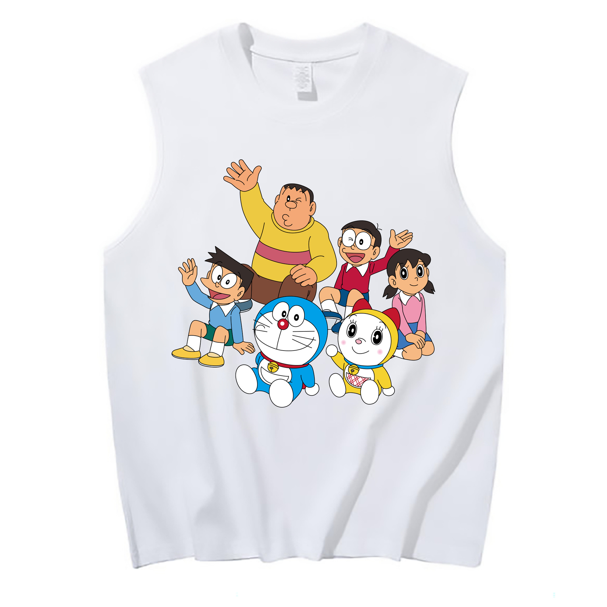 （画像用） ドラえもん 骨川 スネ夫 Doraemon Honekawa Suneo コットン100％タンクトップ（フロントプリント）