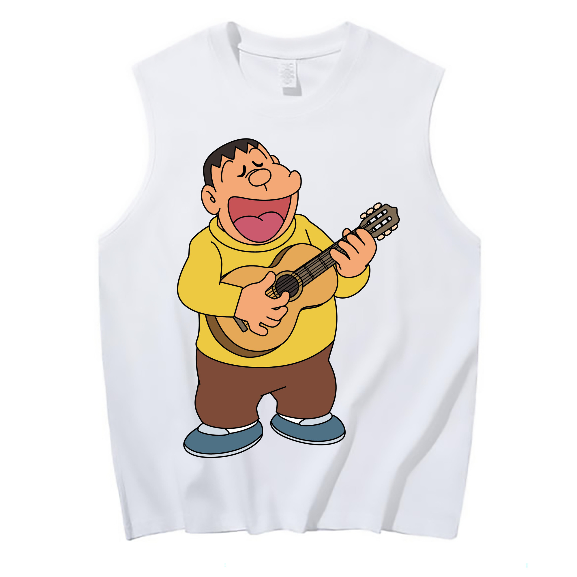 （画像用） ドラえもん 剛田武 Doraemon Gouta Takeshi コットン100％タンクトップ（フロントプリント）