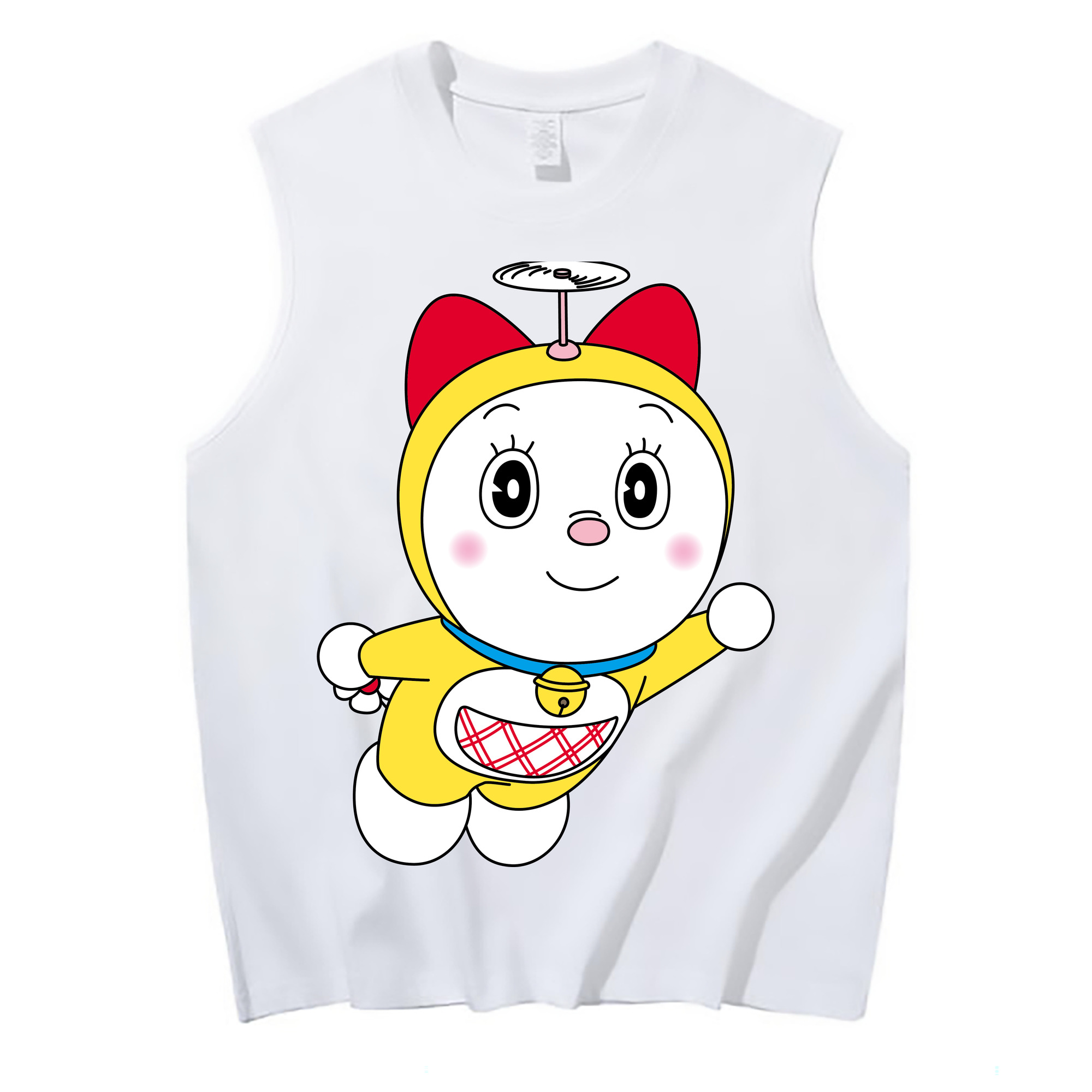 （画像用） ドラえもん ドラミ Doraemon Dorami コットン100％タンクトップ（フロントプリント）