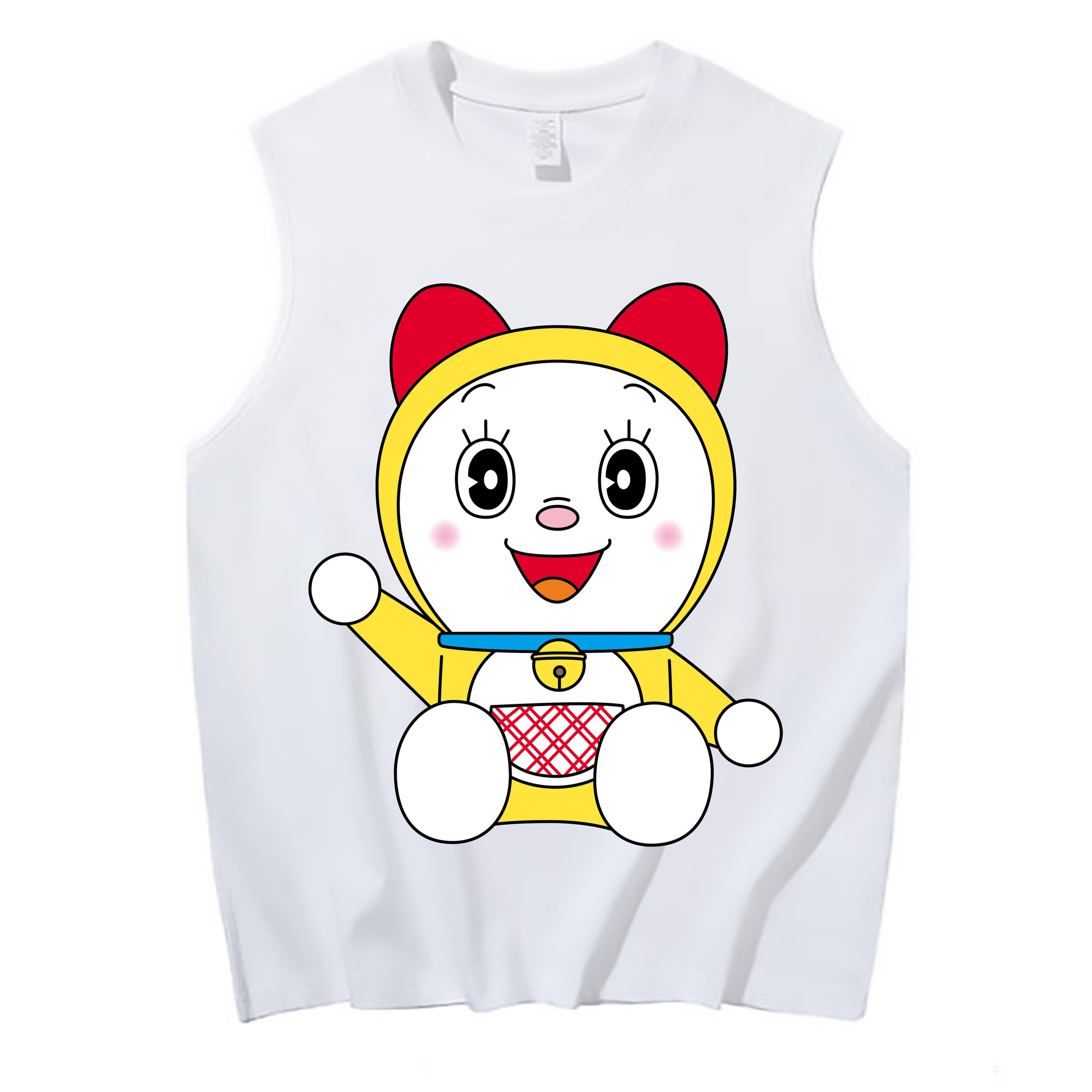 （画像用） ドラえもん ドラミ Doraemon Dorami コットン100％タンクトップ（フロントプリント）