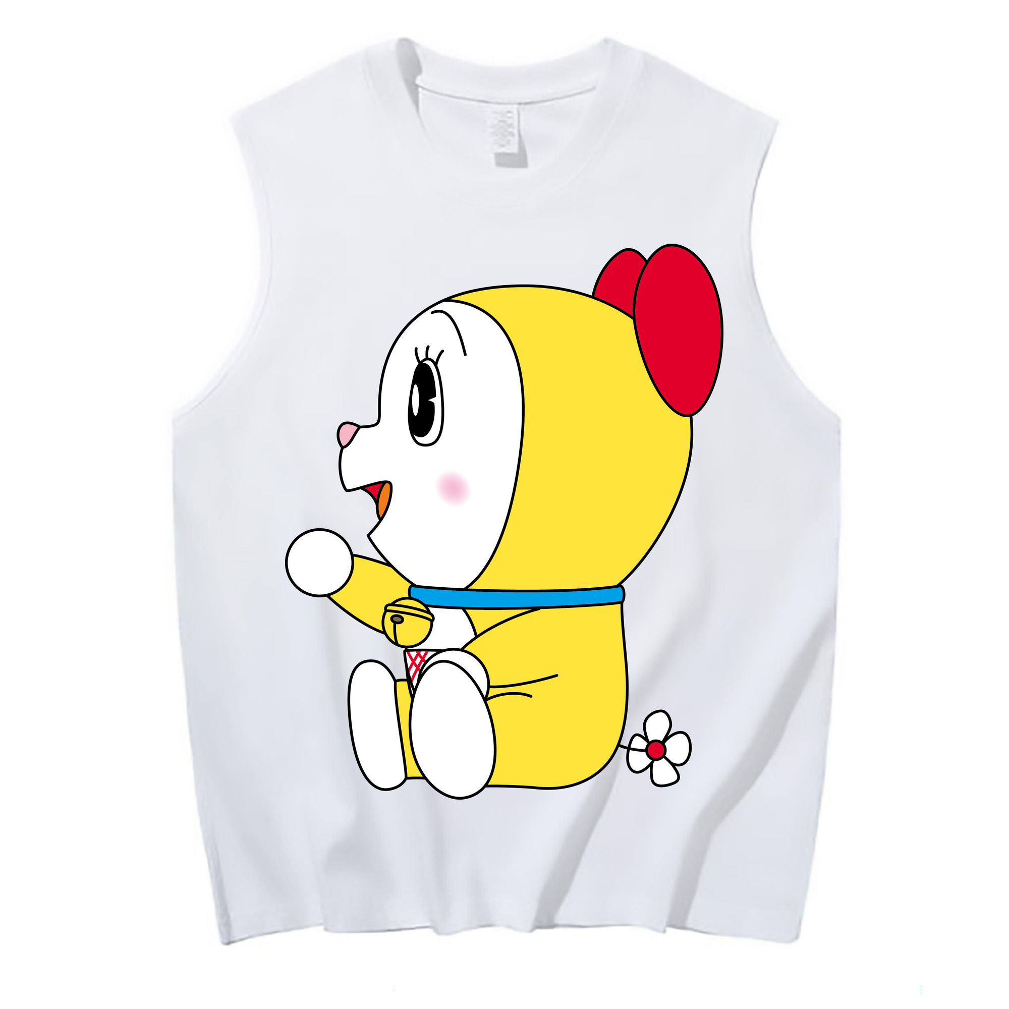 （画像用） ドラえもん ドラミ Doraemon Dorami コットン100％タンクトップ（フロントプリント）