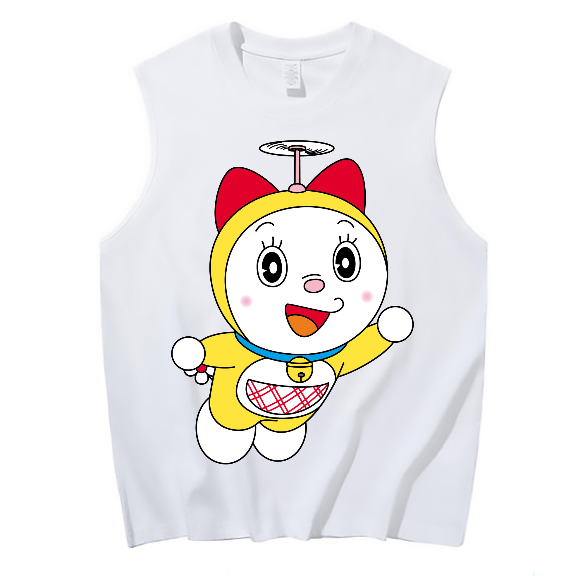 （画像用） ドラえもん ドラミ Doraemon Dorami コットン100％タンクトップ（フロントプリント）