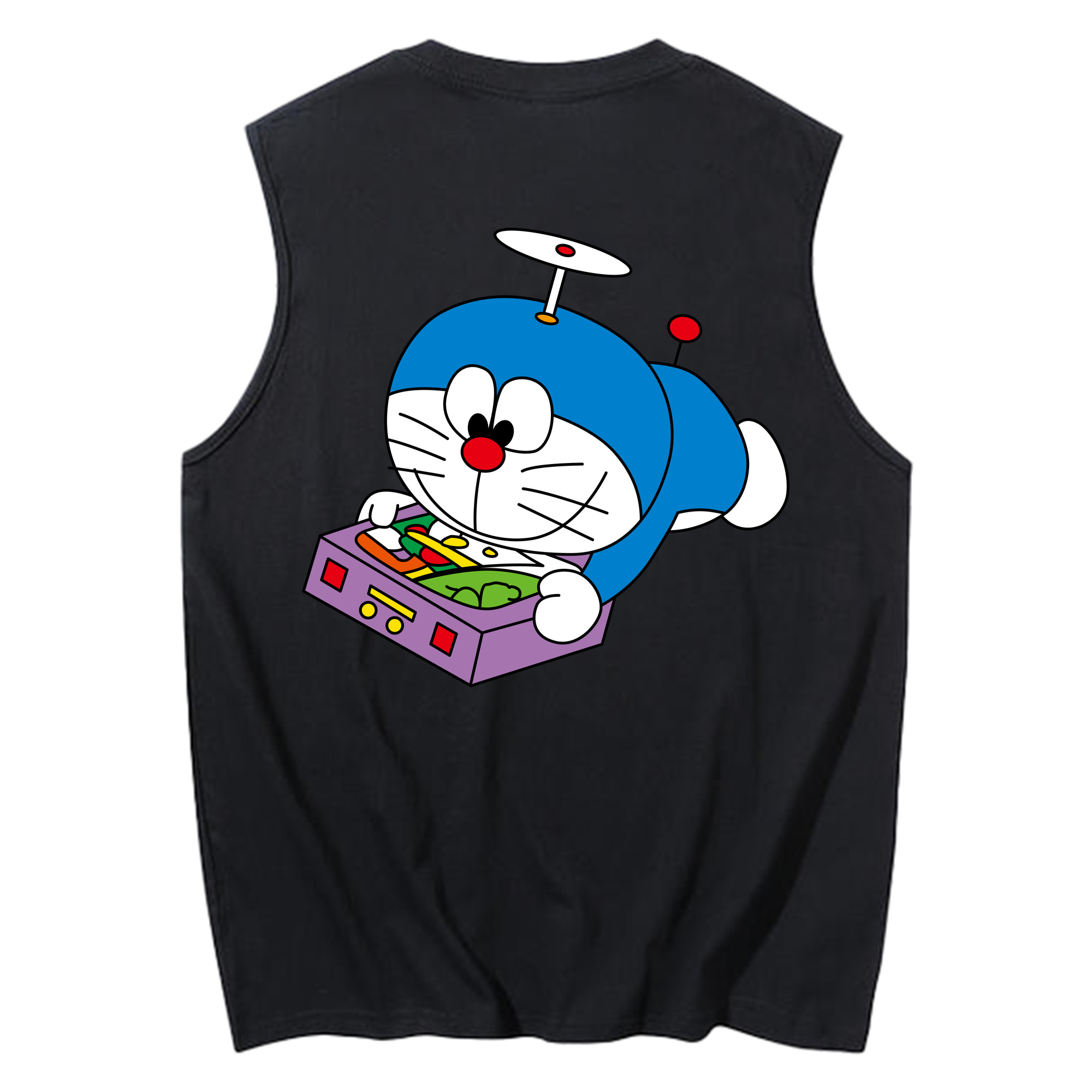 （画像用） ドラえもん Doraemon コットン100％タンクトップ（背面プリント）