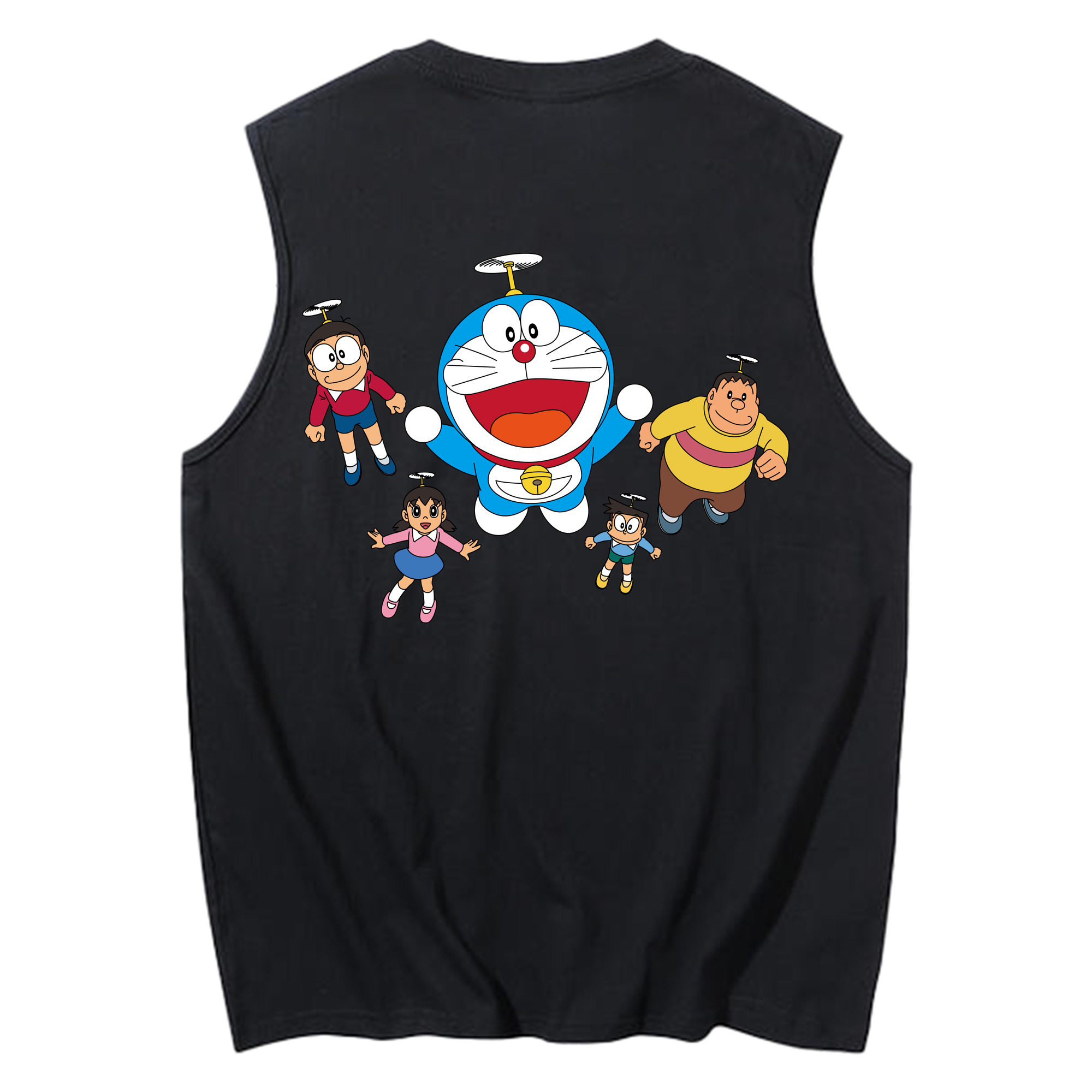（画像用） ドラえもん 骨川 スネ夫 Doraemon Honekawa Suneo コットン100％タンクトップ（背面プリント）