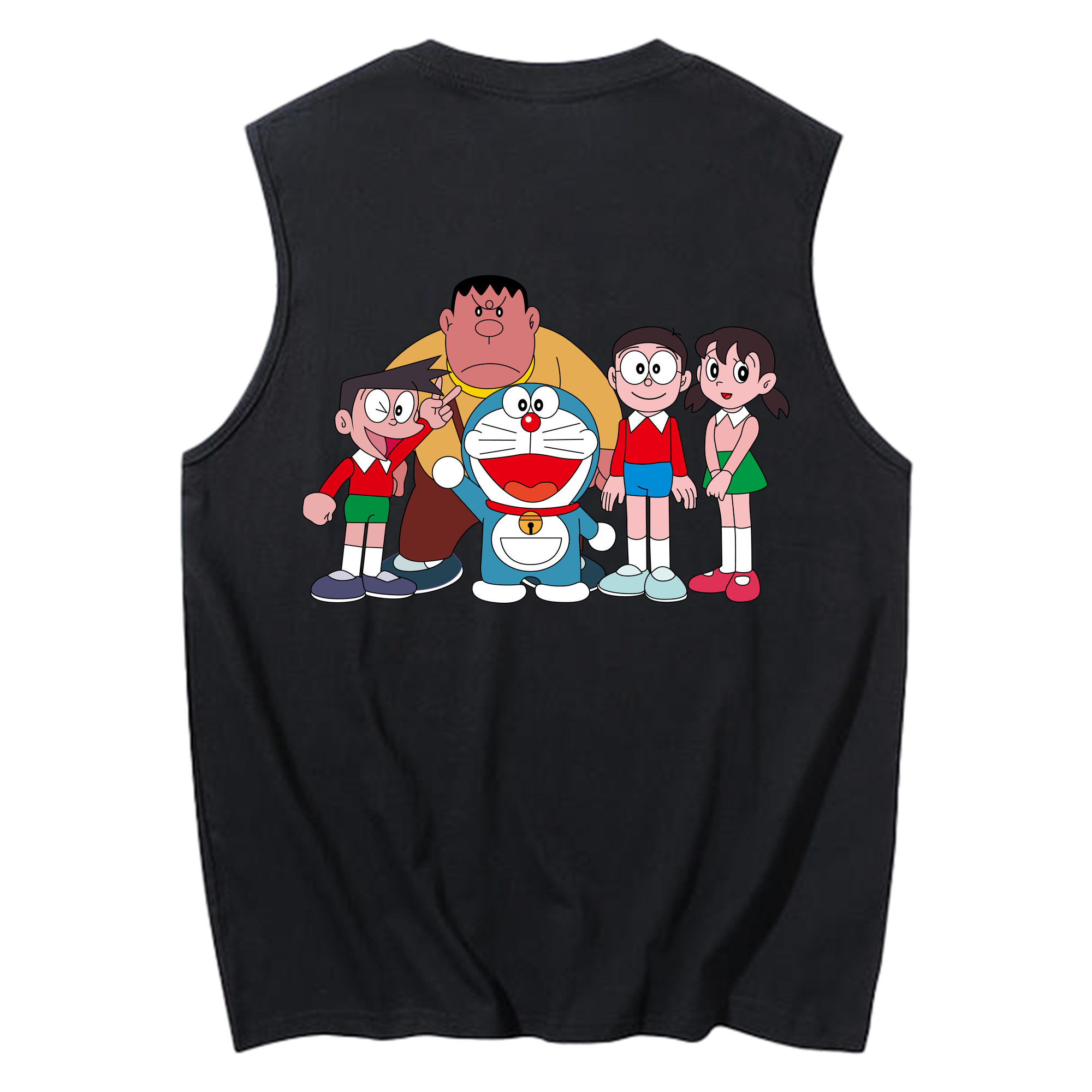 （画像用） ドラえもん 骨川 スネ夫 Doraemon Honekawa Suneo コットン100％タンクトップ（背面プリント）