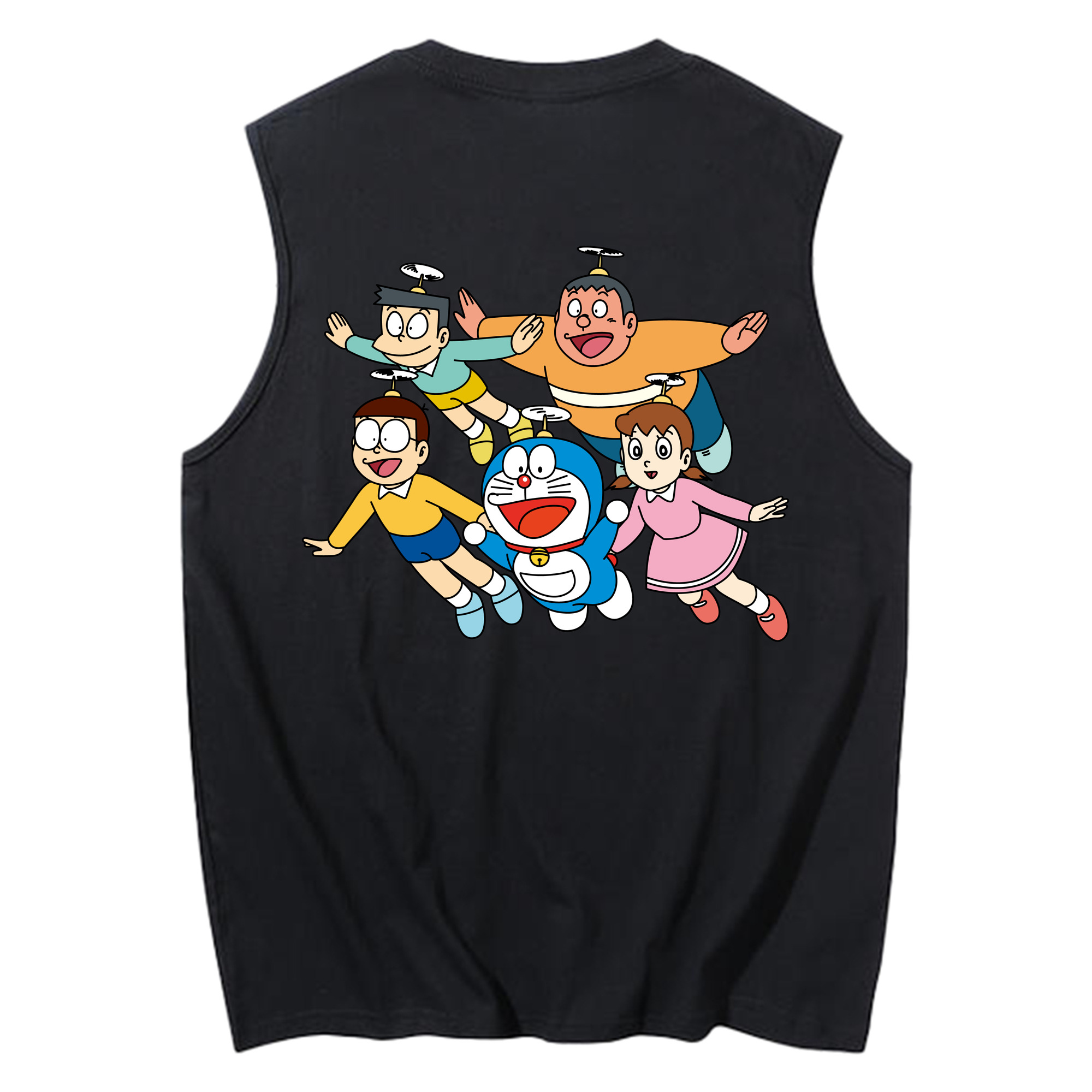 （画像用） ドラえもん 骨川 スネ夫 Doraemon Honekawa Suneo コットン100％タンクトップ（背面プリント）
