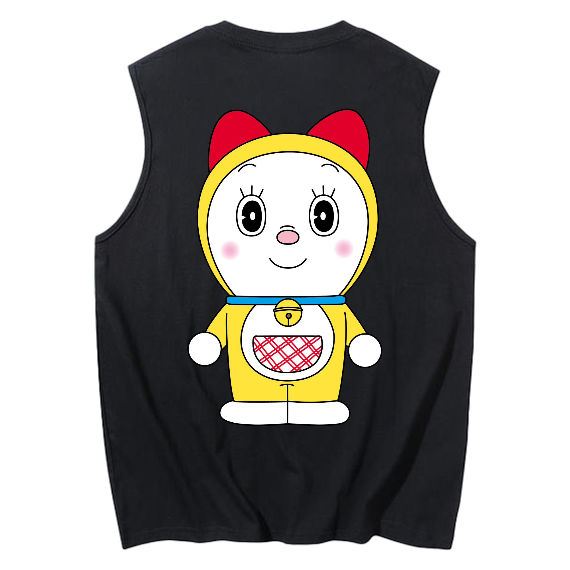 （画像用） ドラえもん ドラミ Doraemon Dorami コットン100％タンクトップ（背面プリント）