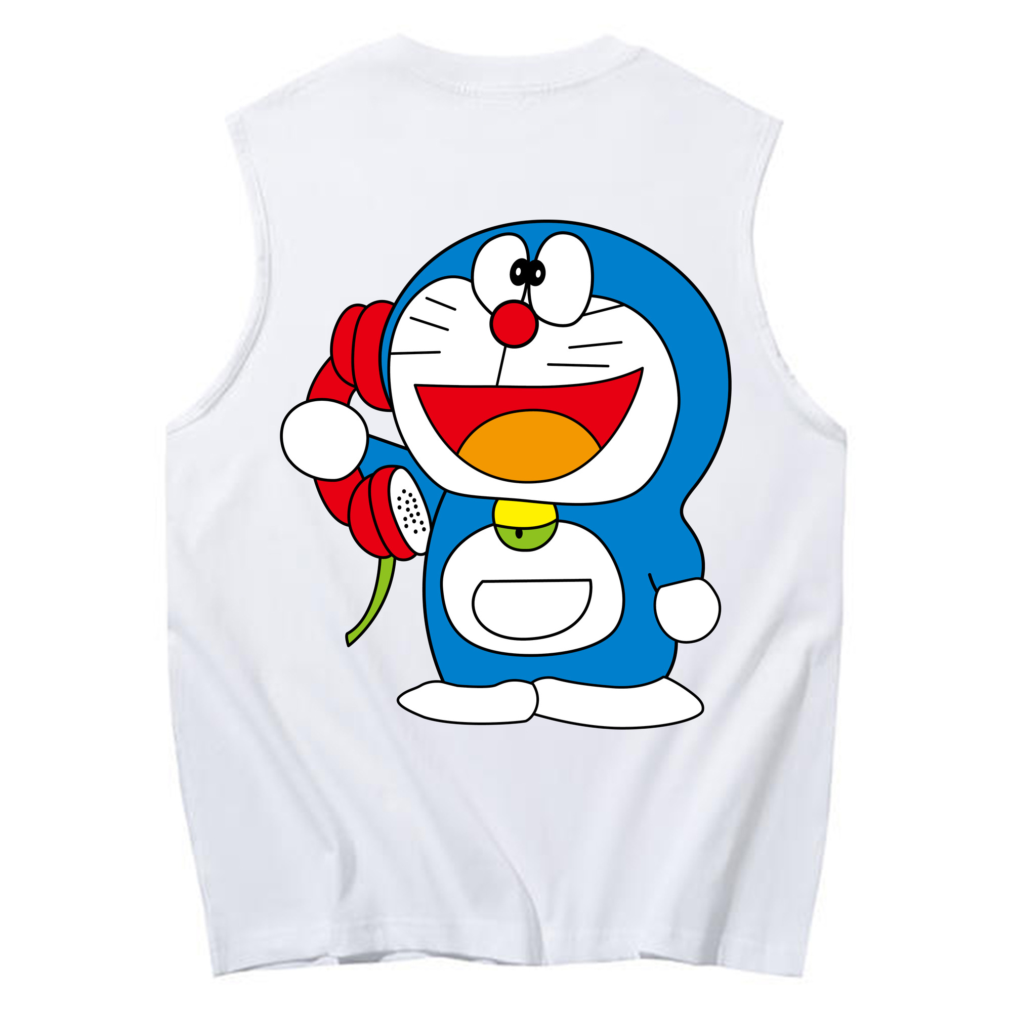 （画像用） ドラえもん Doraemon コットン100％タンクトップ（背面プリント）