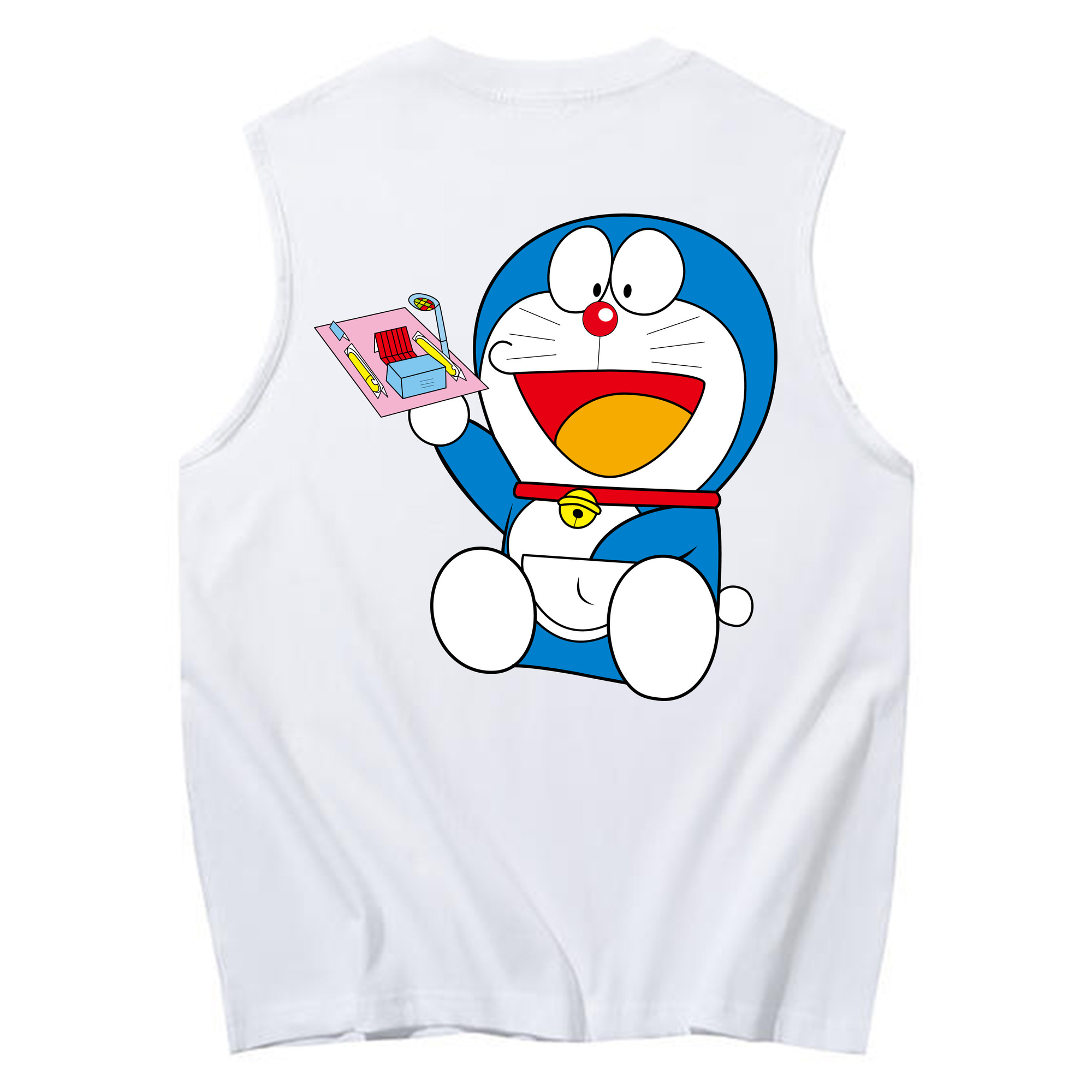 （画像用） ドラえもん Doraemon コットン100％タンクトップ（背面プリント）