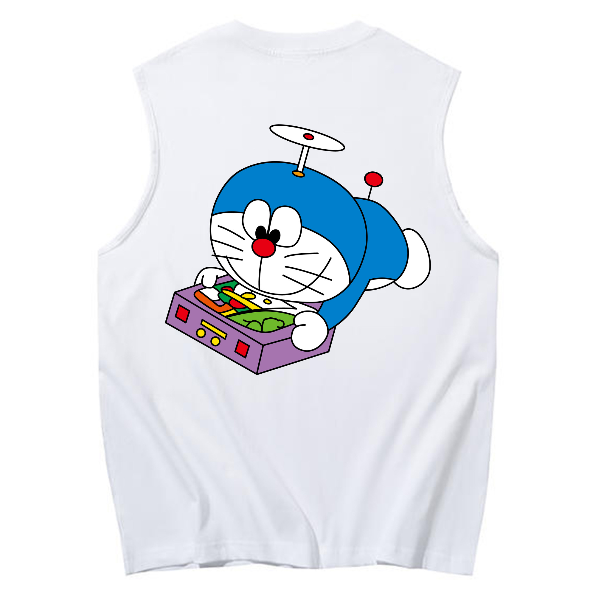 （画像用） ドラえもん Doraemon コットン100％タンクトップ（背面プリント）