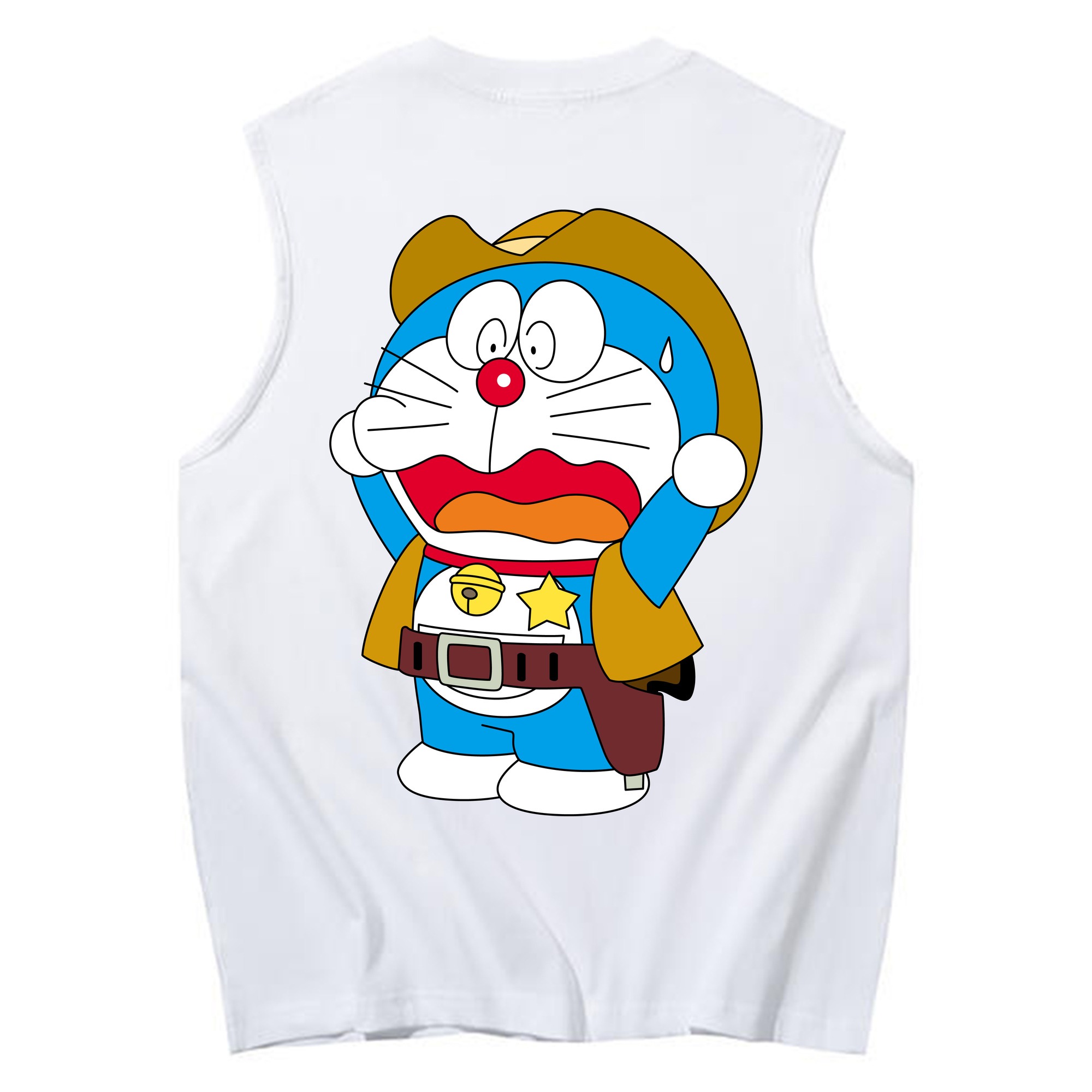 （画像用） ドラえもん Doraemon コットン100％タンクトップ（背面プリント）