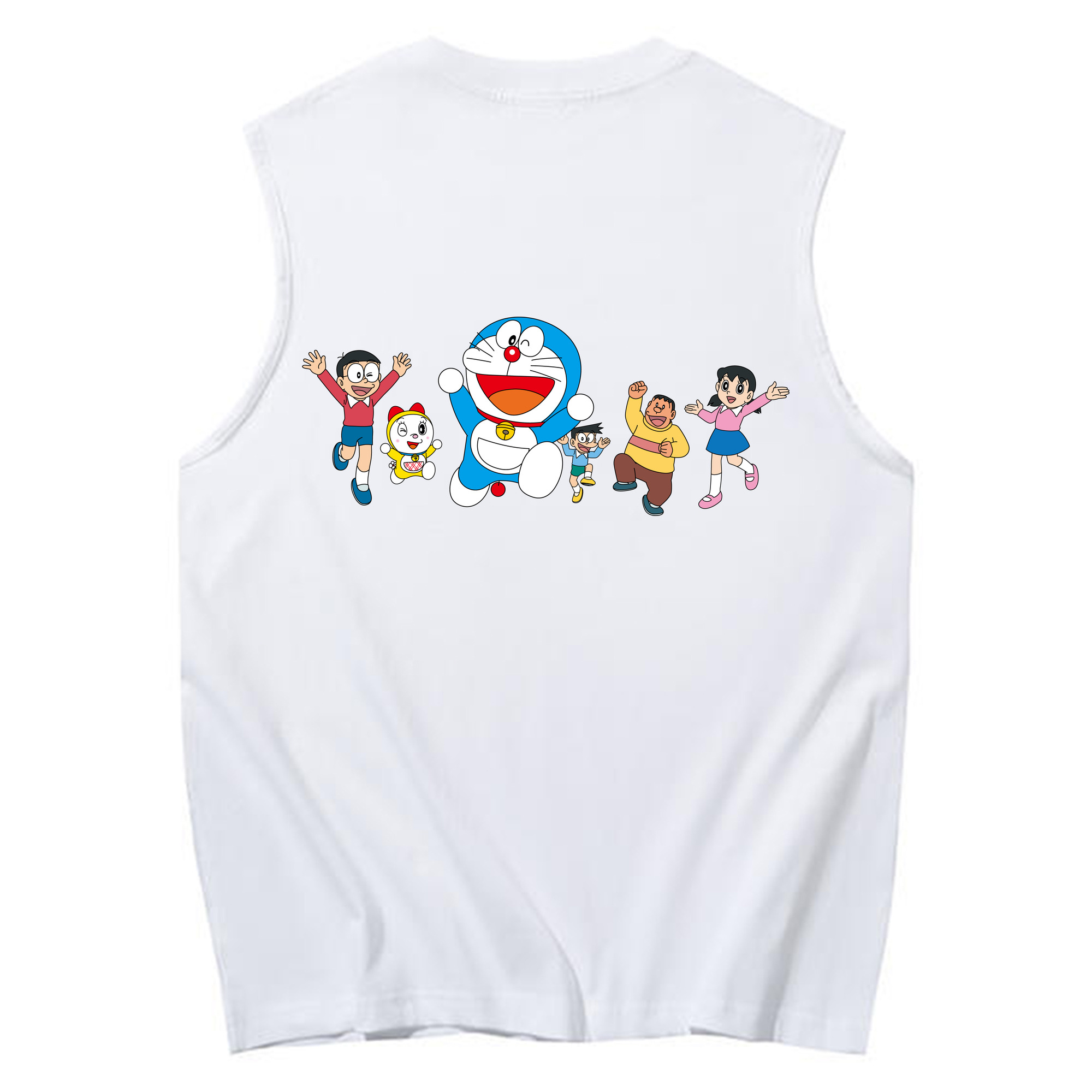 （画像用） ドラえもん 骨川 スネ夫 Doraemon Honekawa Suneo コットン100％タンクトップ（背面プリント）