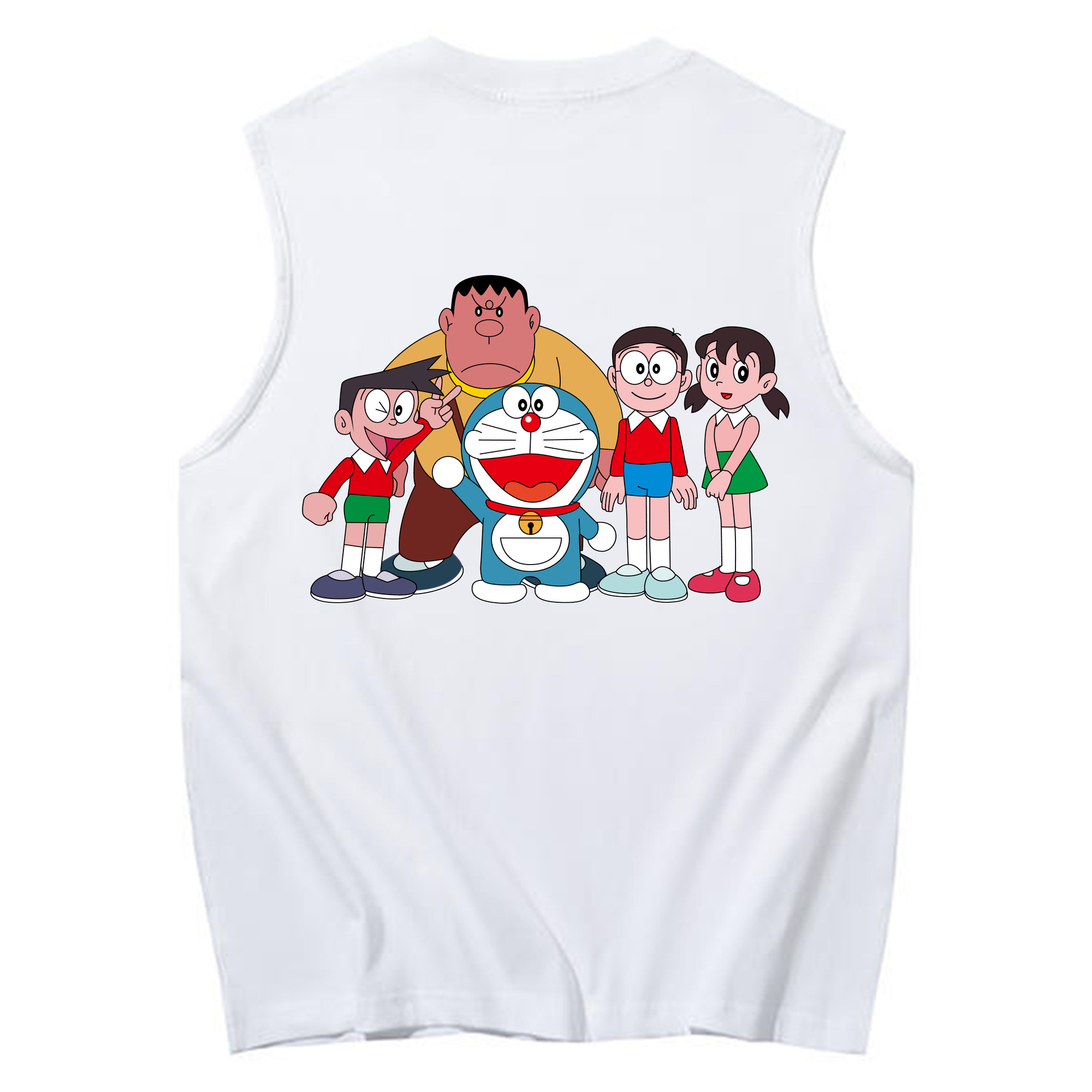 （画像用） ドラえもん 骨川 スネ夫 Doraemon Honekawa Suneo コットン100％タンクトップ（背面プリント）