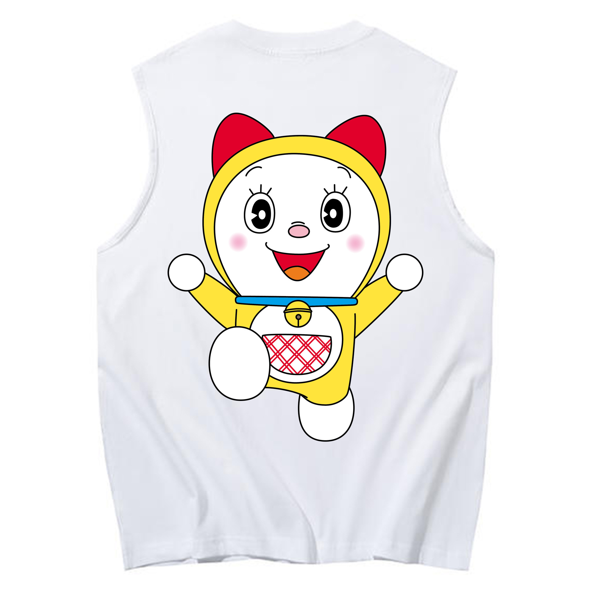 （画像用） ドラえもん ドラミ Doraemon Dorami コットン100％タンクトップ（背面プリント）