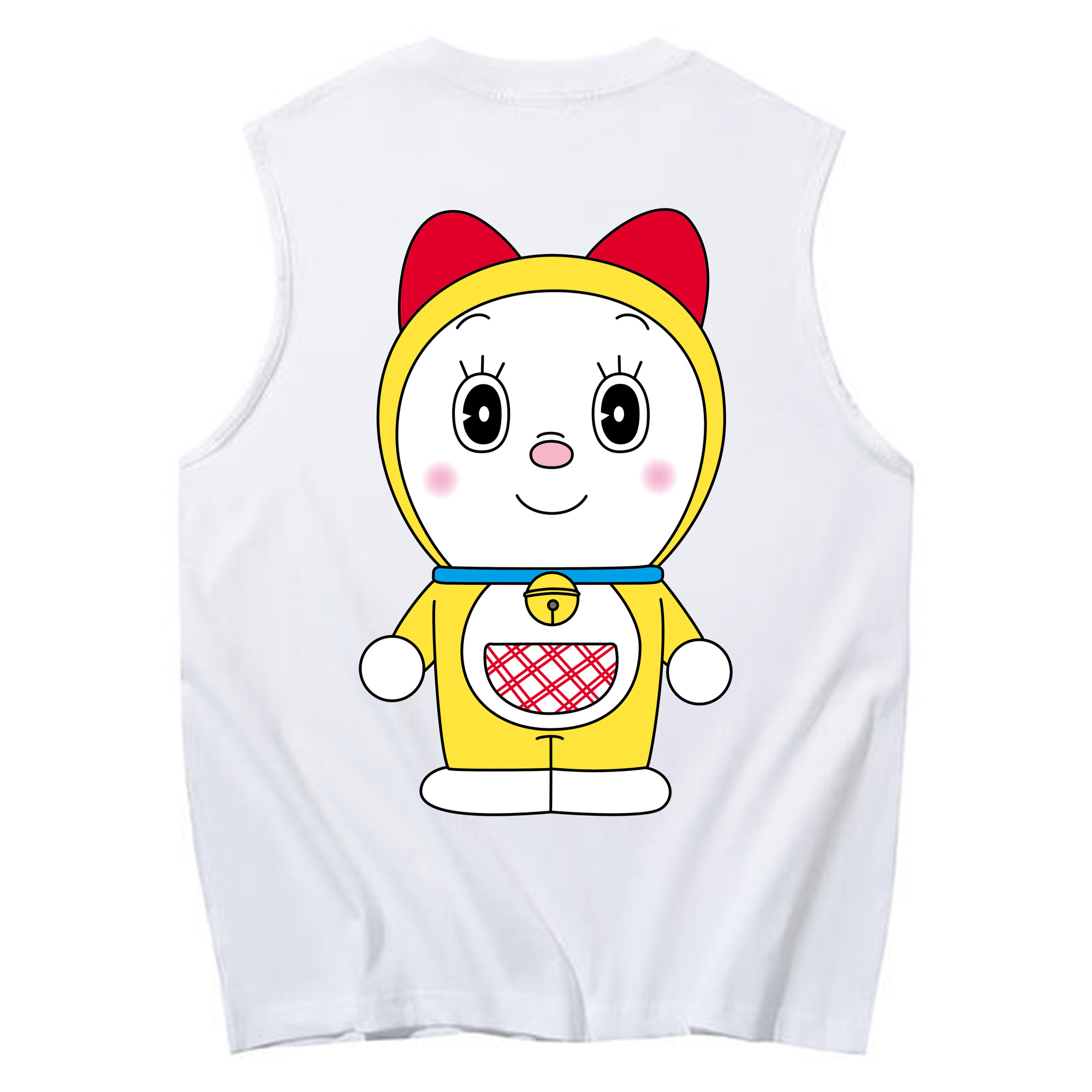 （画像用） ドラえもん ドラミ Doraemon Dorami コットン100％タンクトップ（背面プリント）