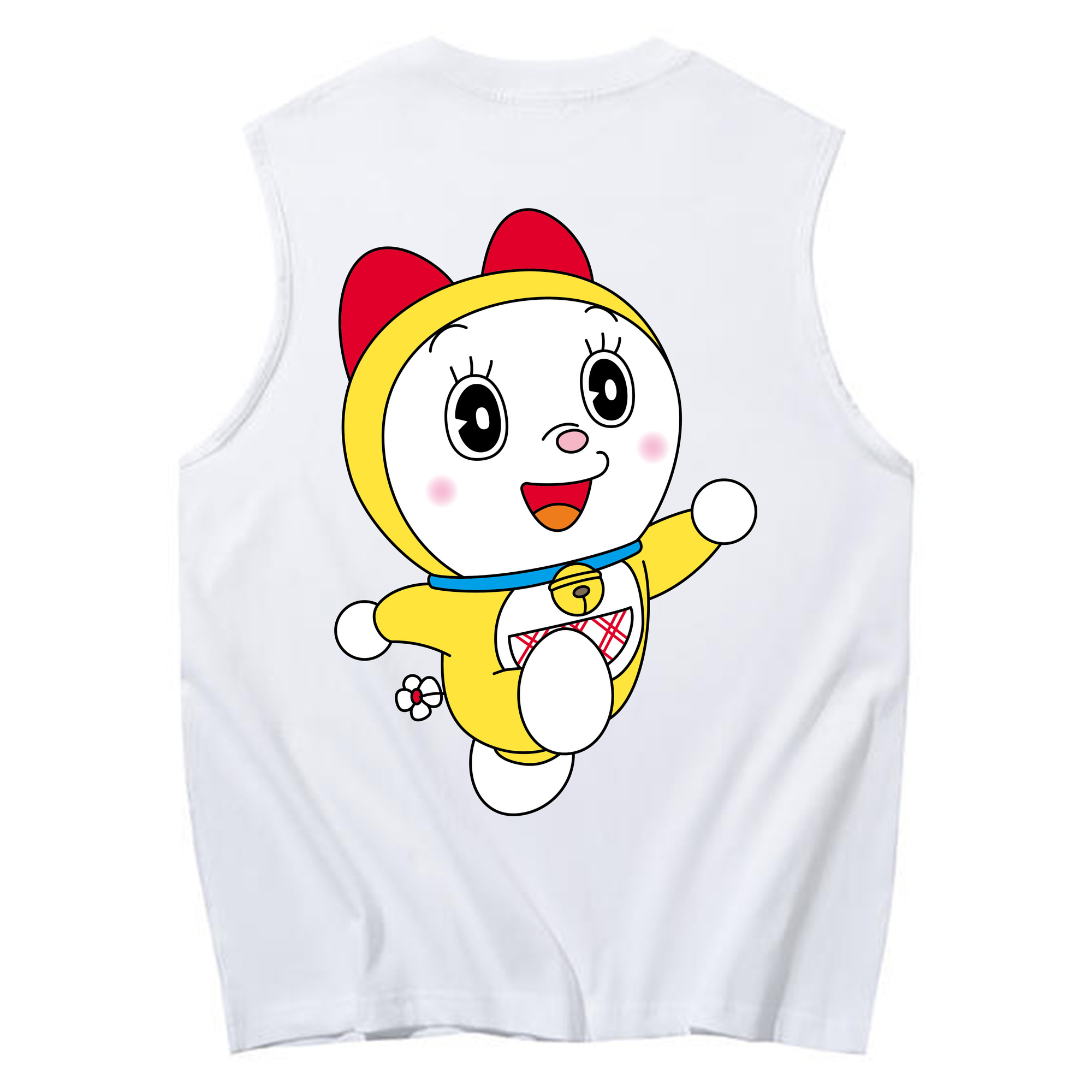（画像用） ドラえもん ドラミ Doraemon Dorami コットン100％タンクトップ（背面プリント）