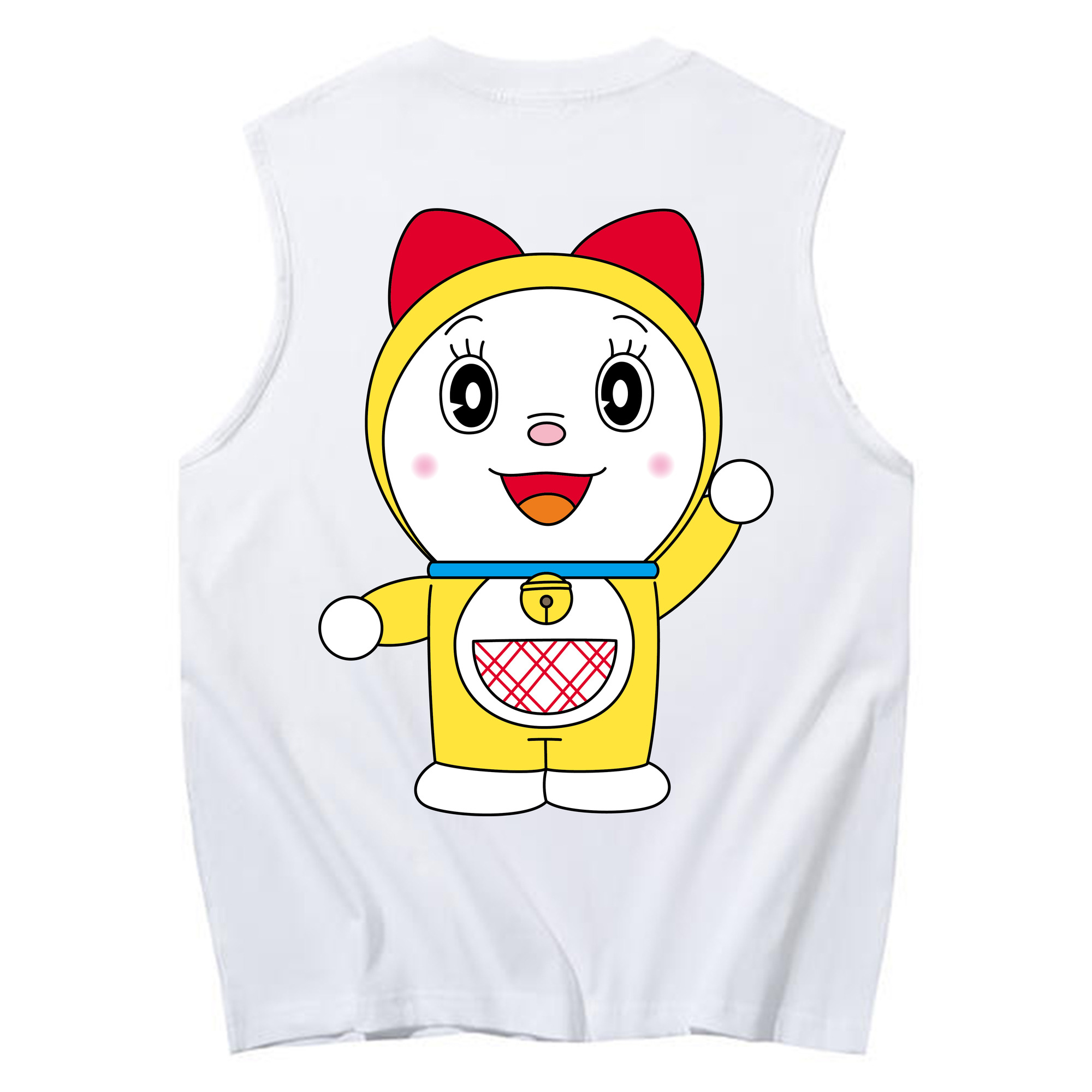 （画像用） ドラえもん ドラミ Doraemon Dorami コットン100％タンクトップ（背面プリント）