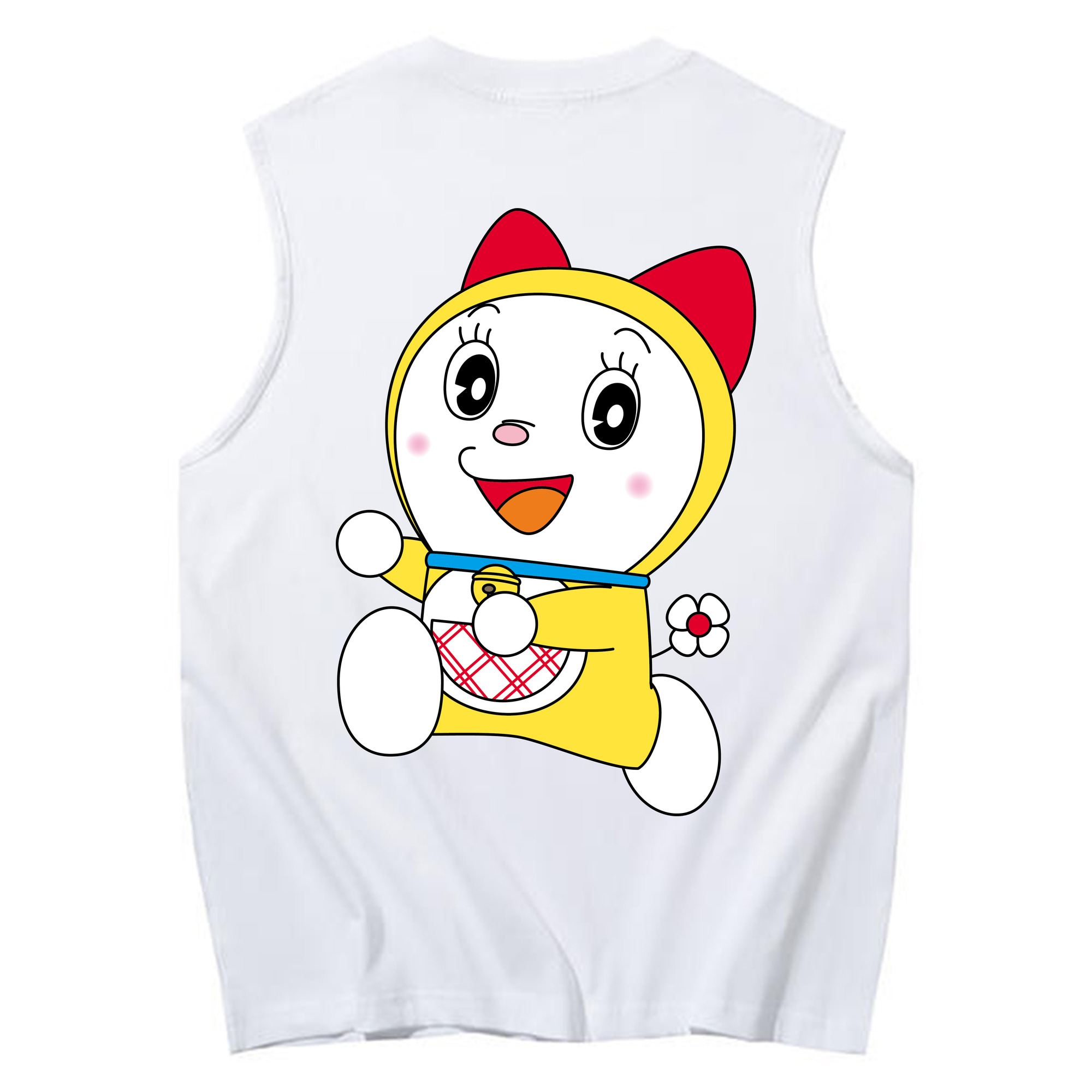 （画像用） ドラえもん ドラミ Doraemon Dorami コットン100％タンクトップ（背面プリント）