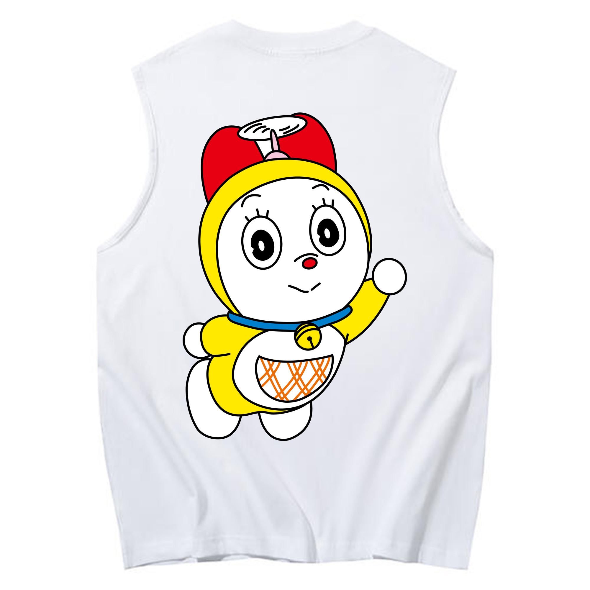 （画像用） ドラえもん ドラミ Doraemon Dorami コットン100％タンクトップ（背面プリント）