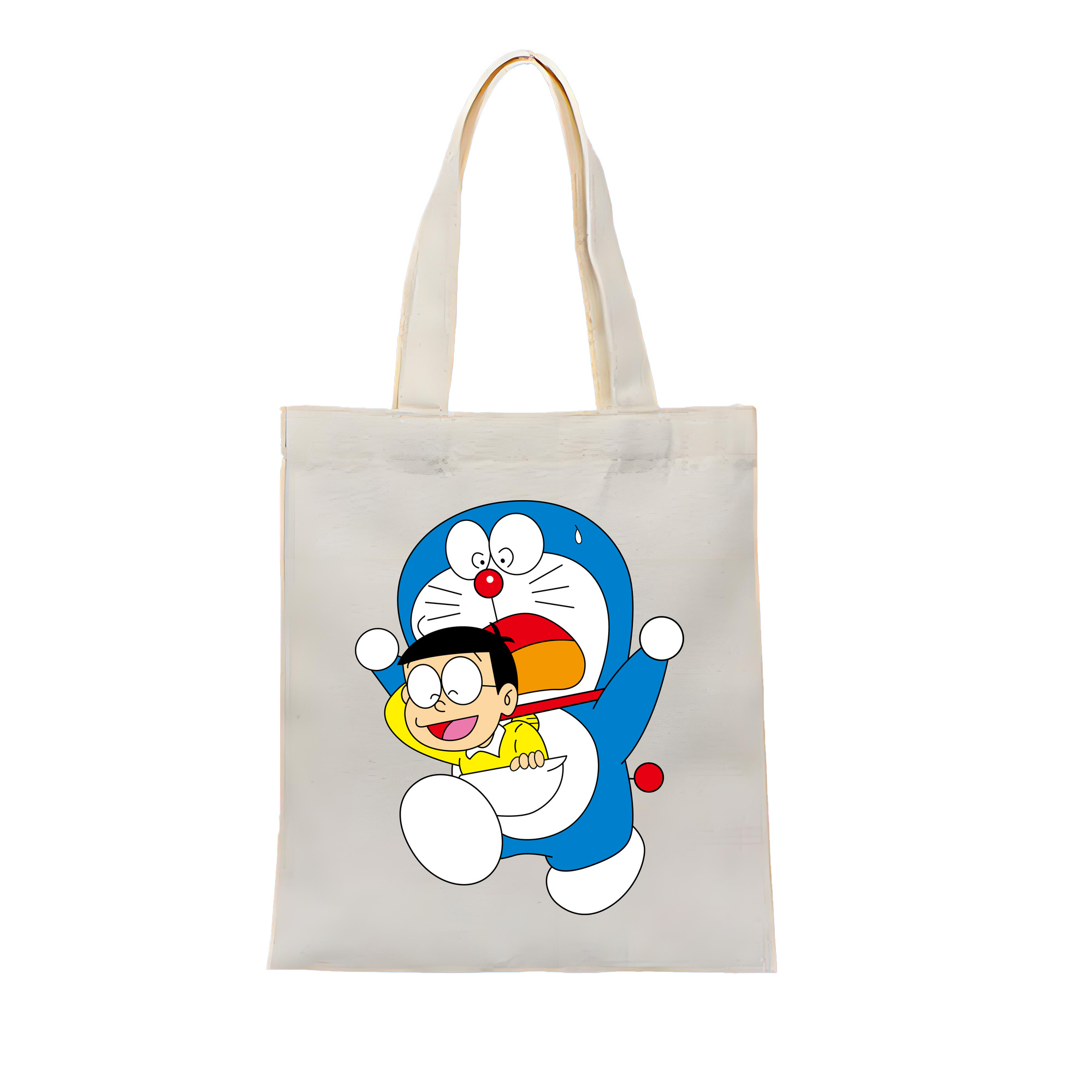 （画像用） ドラえもん Doraemon 縦型キャンバス生地手提げバッグ　トートバッグ