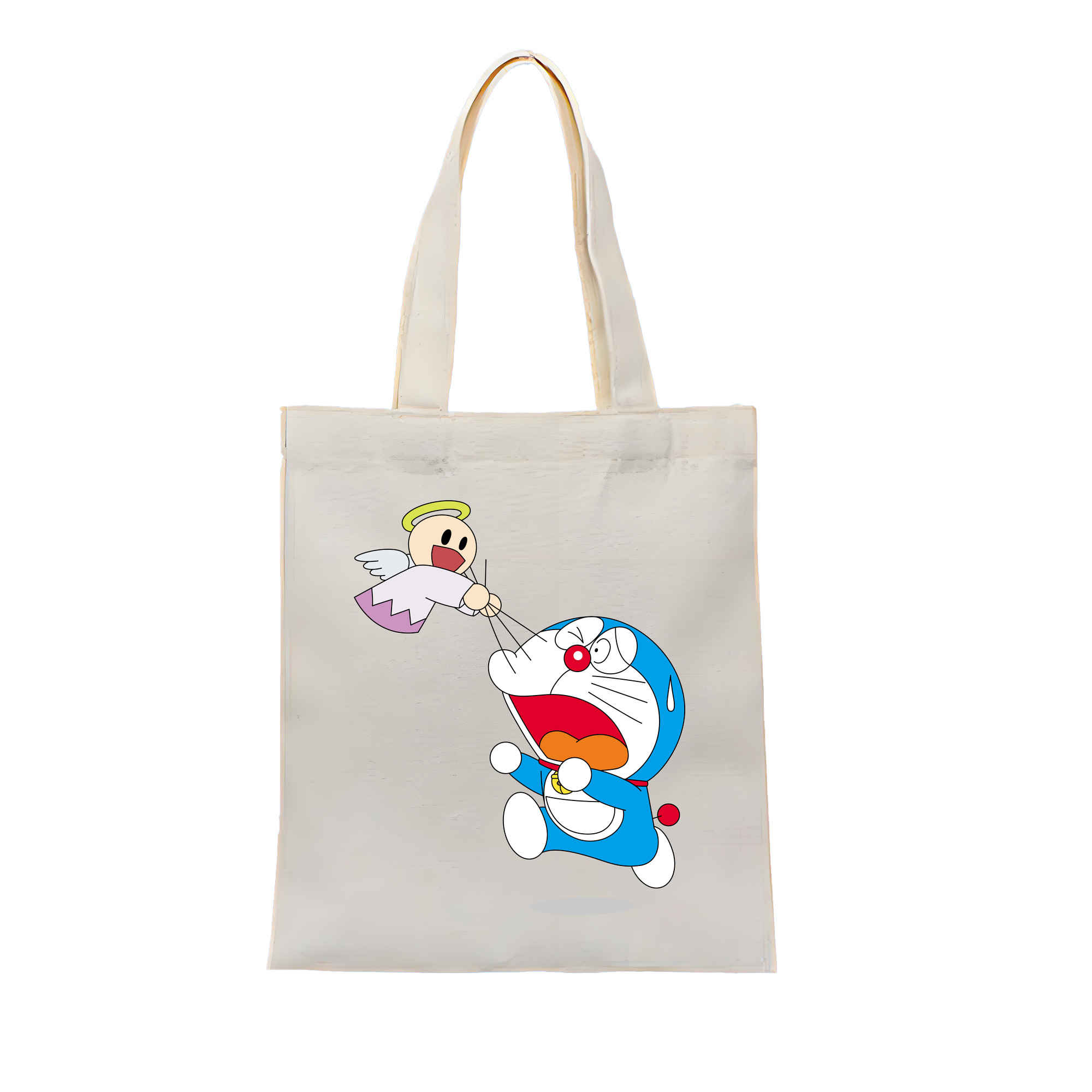 （画像用） ドラえもん Doraemon 縦型キャンバス生地手提げバッグ　トートバッグ