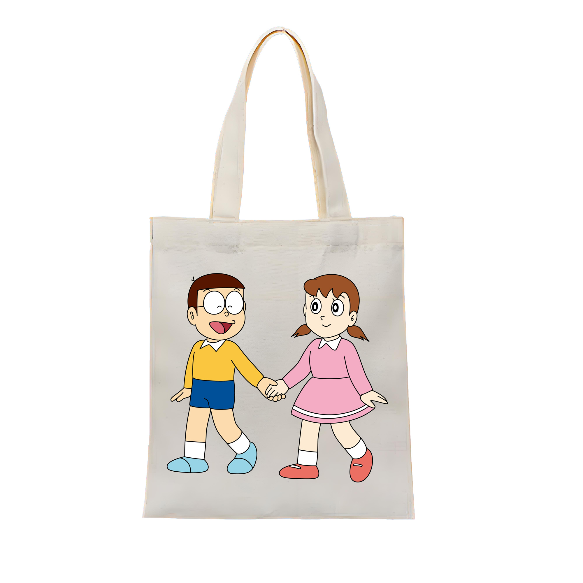 （画像用） ドラえもん 野比 のび太 Doraemon Nobita Nobi 縦型キャンバス生地手提げバッグ　トートバッグ