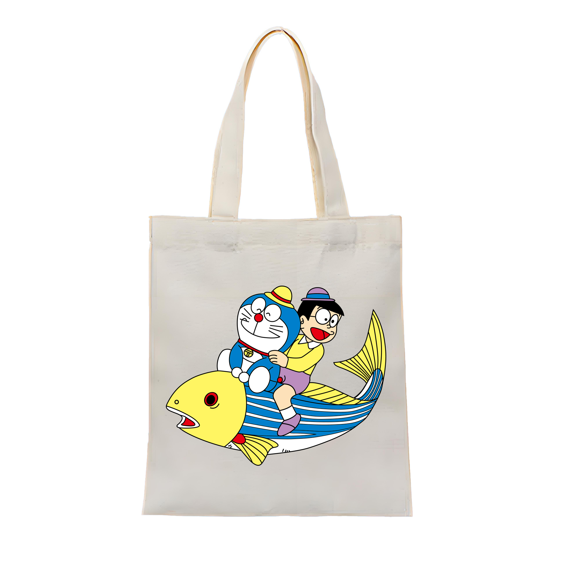 （画像用） ドラえもん 野比 のび太 Doraemon Nobita Nobi 縦型キャンバス生地手提げバッグ　トートバッグ