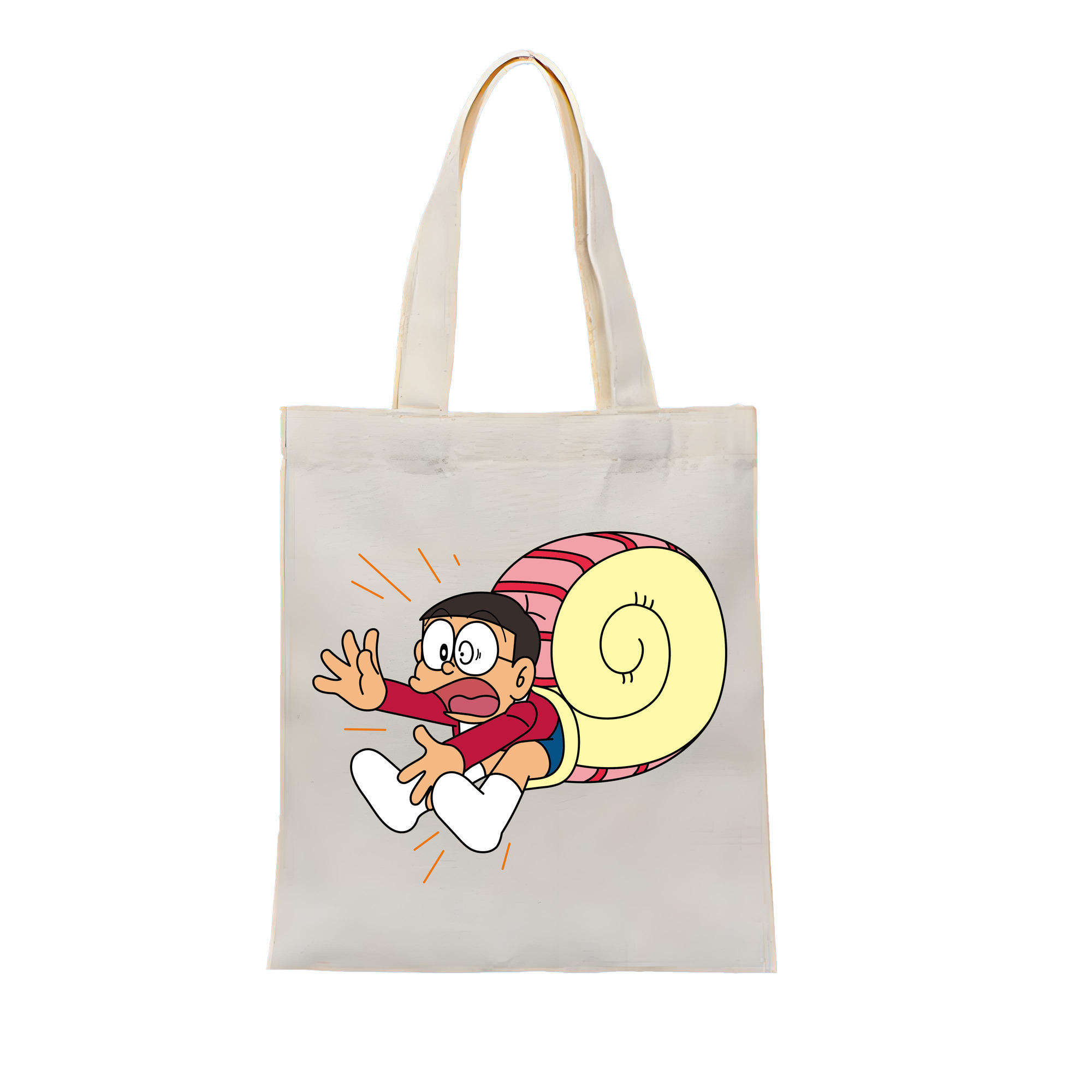 （画像用） ドラえもん 野比 のび太 Doraemon Nobita Nobi 縦型キャンバス生地手提げバッグ　トートバッグ