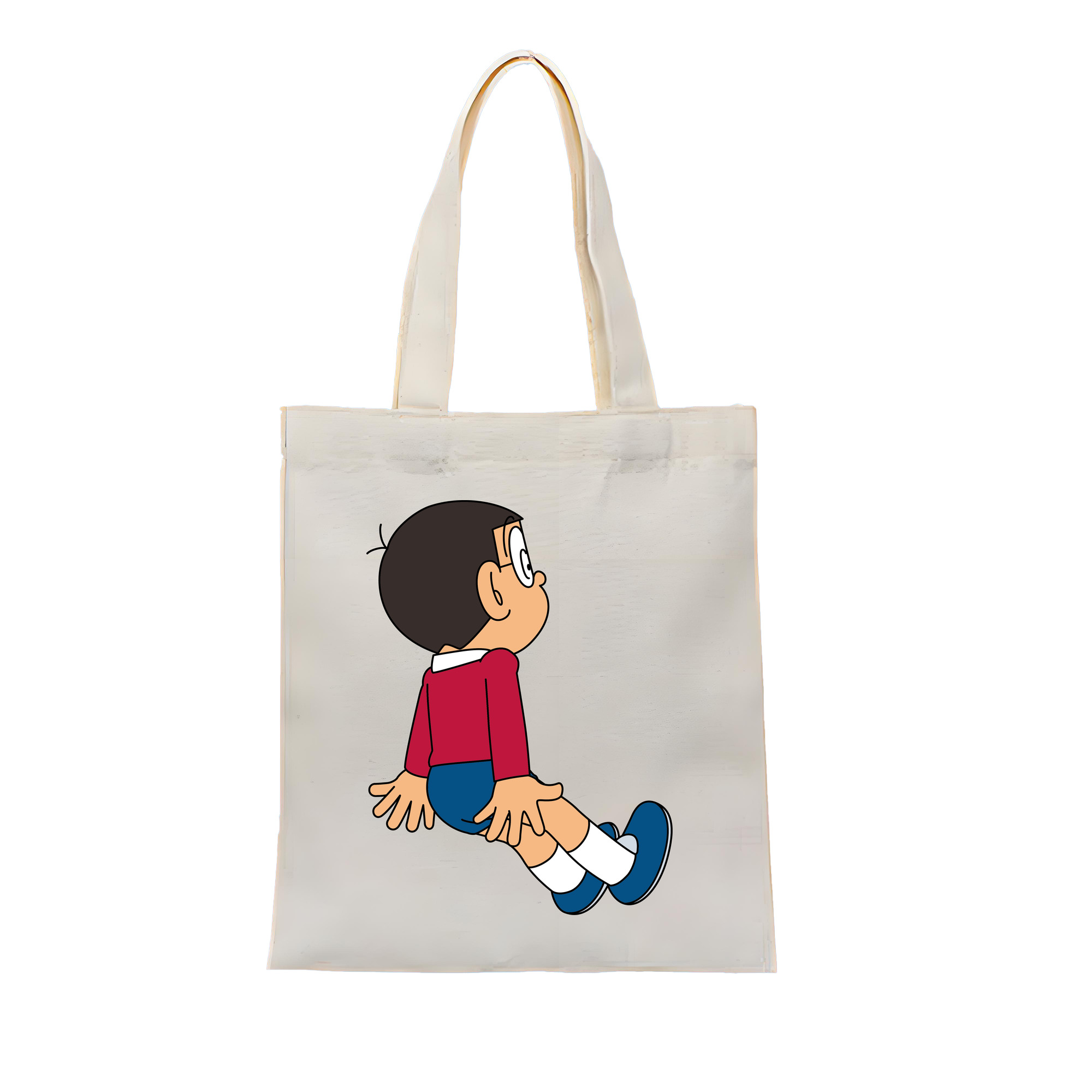 （画像用） ドラえもん 野比 のび太 Doraemon Nobita Nobi 縦型キャンバス生地手提げバッグ　トートバッグ