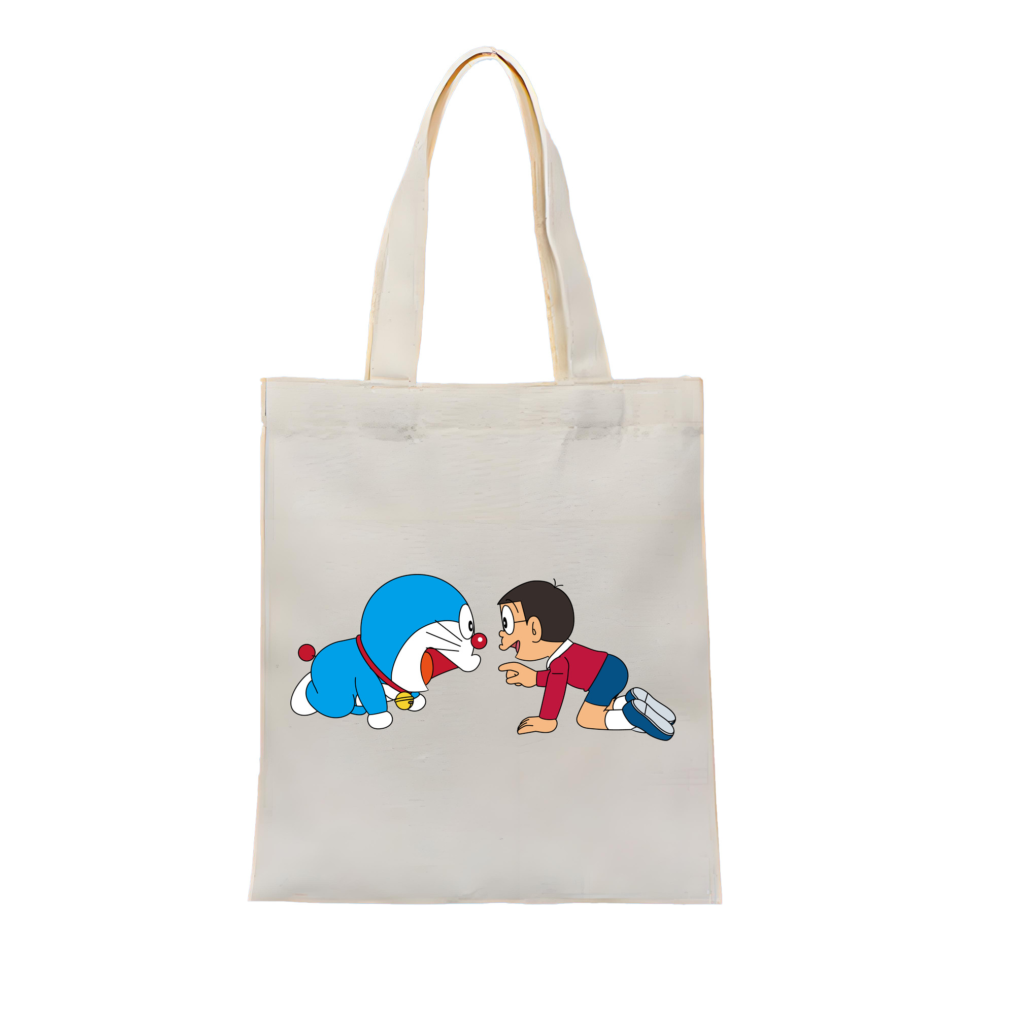 （画像用） ドラえもん 野比 のび太 Doraemon Nobita Nobi 縦型キャンバス生地手提げバッグ　トートバッグ