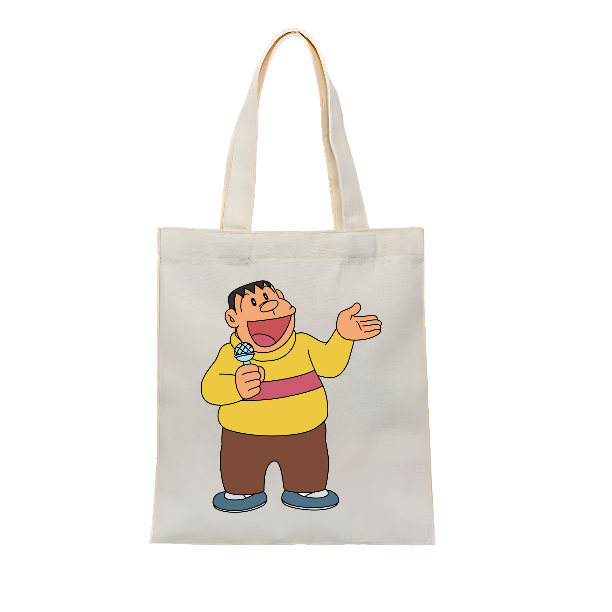（画像用） ドラえもん 剛田武 Doraemon Gouta Takeshi 縦型キャンバス生地手提げバッグ　トートバッグ