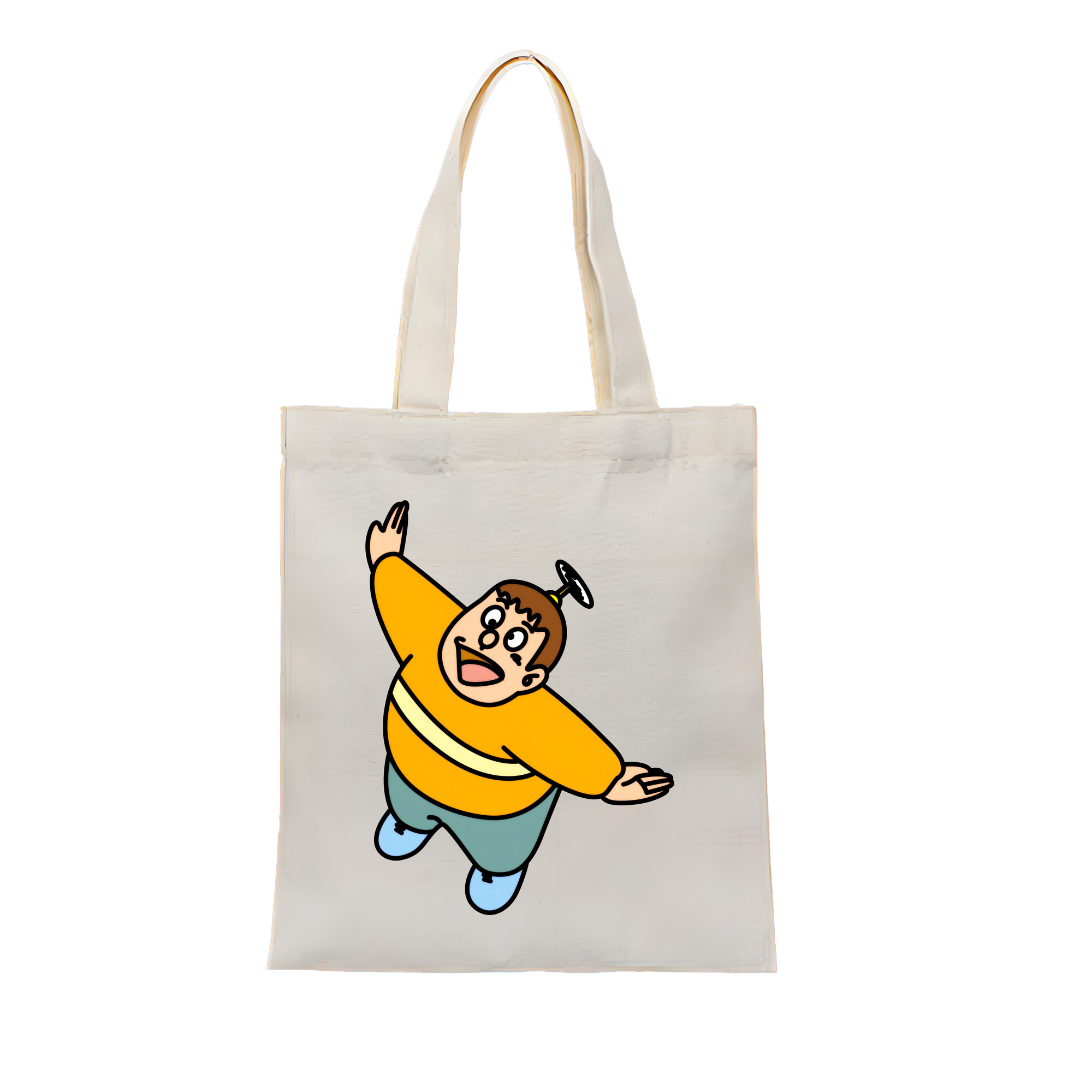 （画像用） ドラえもん 剛田武 Doraemon Gouta Takeshi 縦型キャンバス生地手提げバッグ　トートバッグ