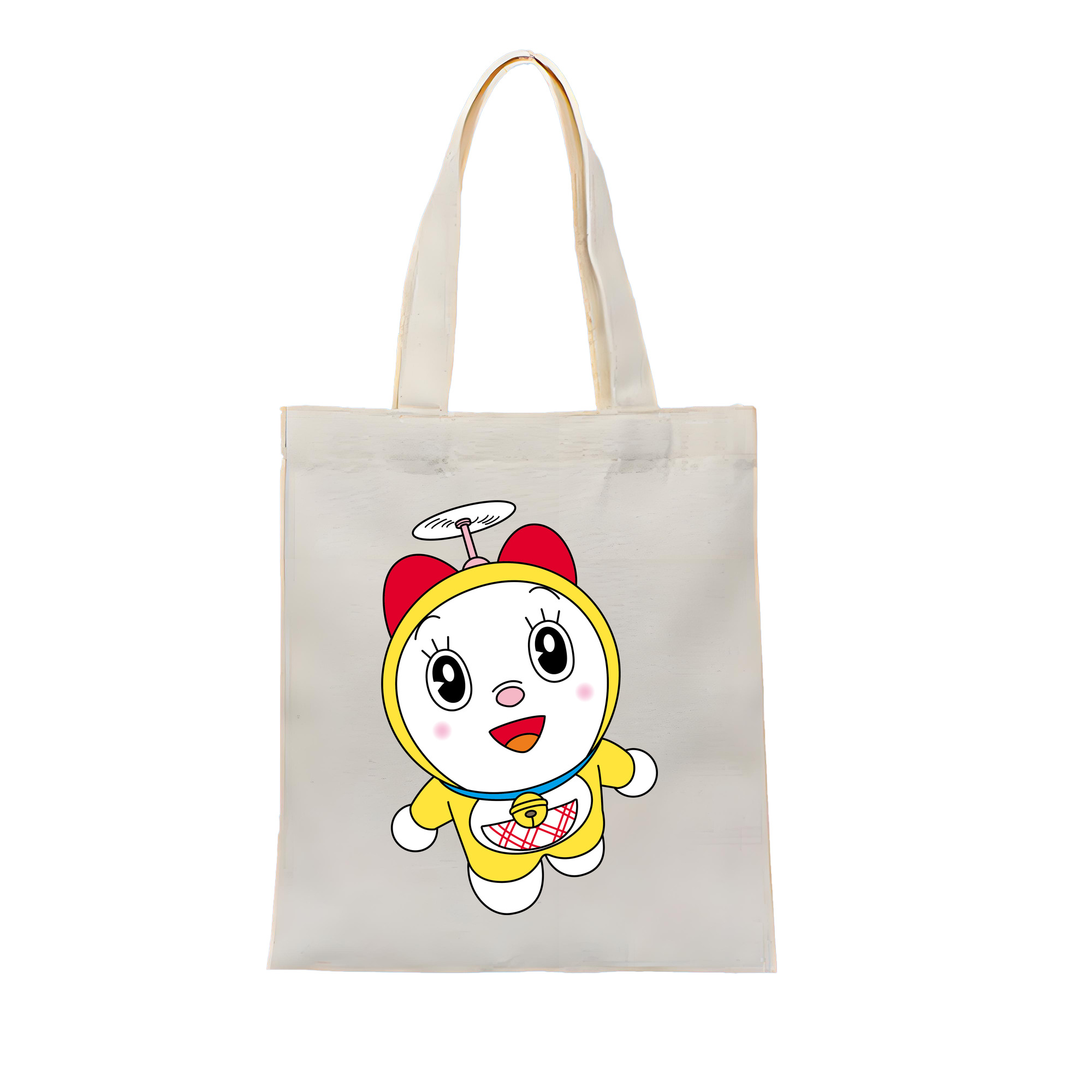 （画像用） ドラえもん ドラミ Doraemon Dorami 縦型キャンバス生地手提げバッグ　トートバッグ