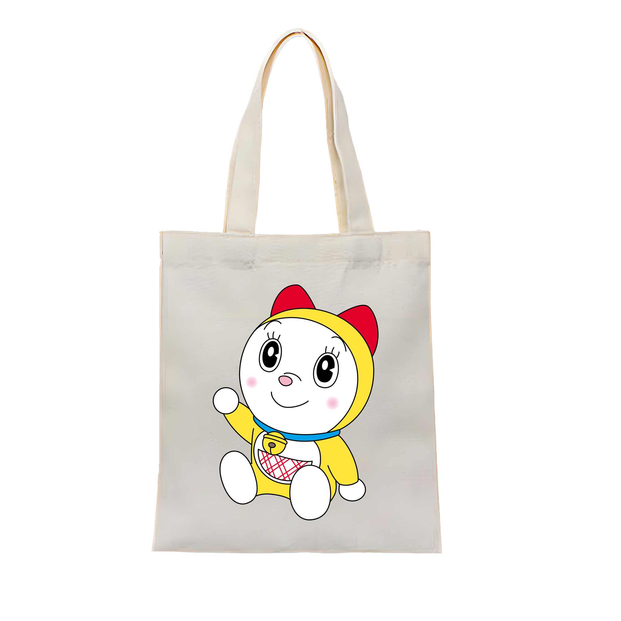 （画像用） ドラえもん ドラミ Doraemon Dorami 縦型キャンバス生地手提げバッグ　トートバッグ