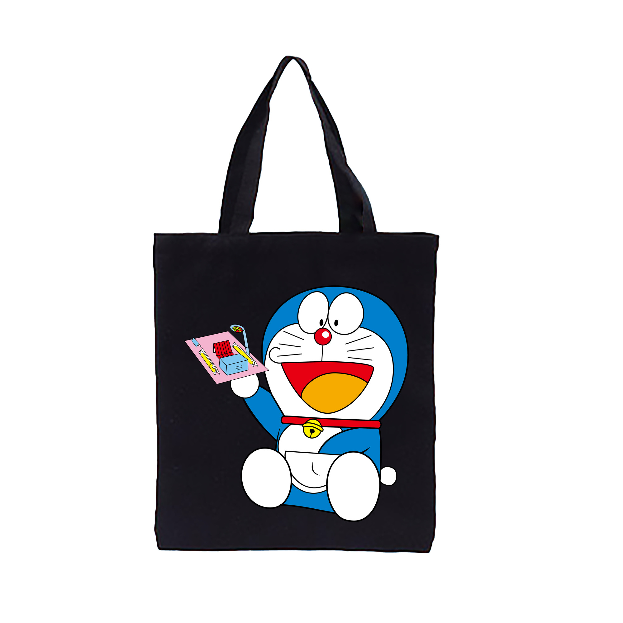（画像用） ドラえもん Doraemon 縦型キャンバス生地手提げバッグ　トートバッグ