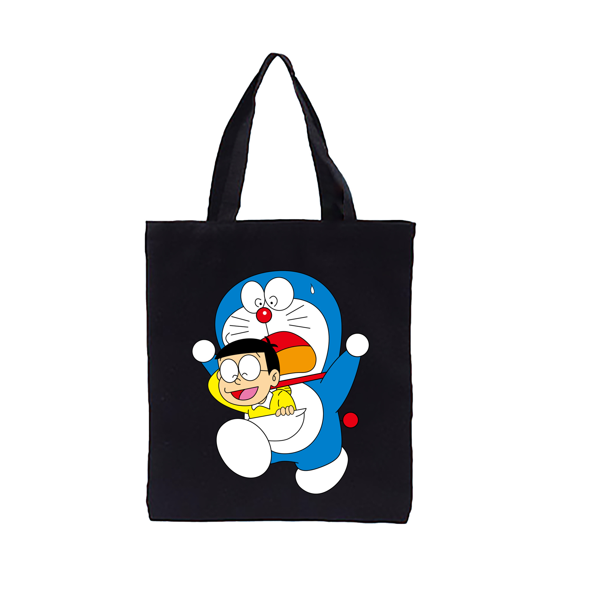 （画像用） ドラえもん Doraemon 縦型キャンバス生地手提げバッグ　トートバッグ