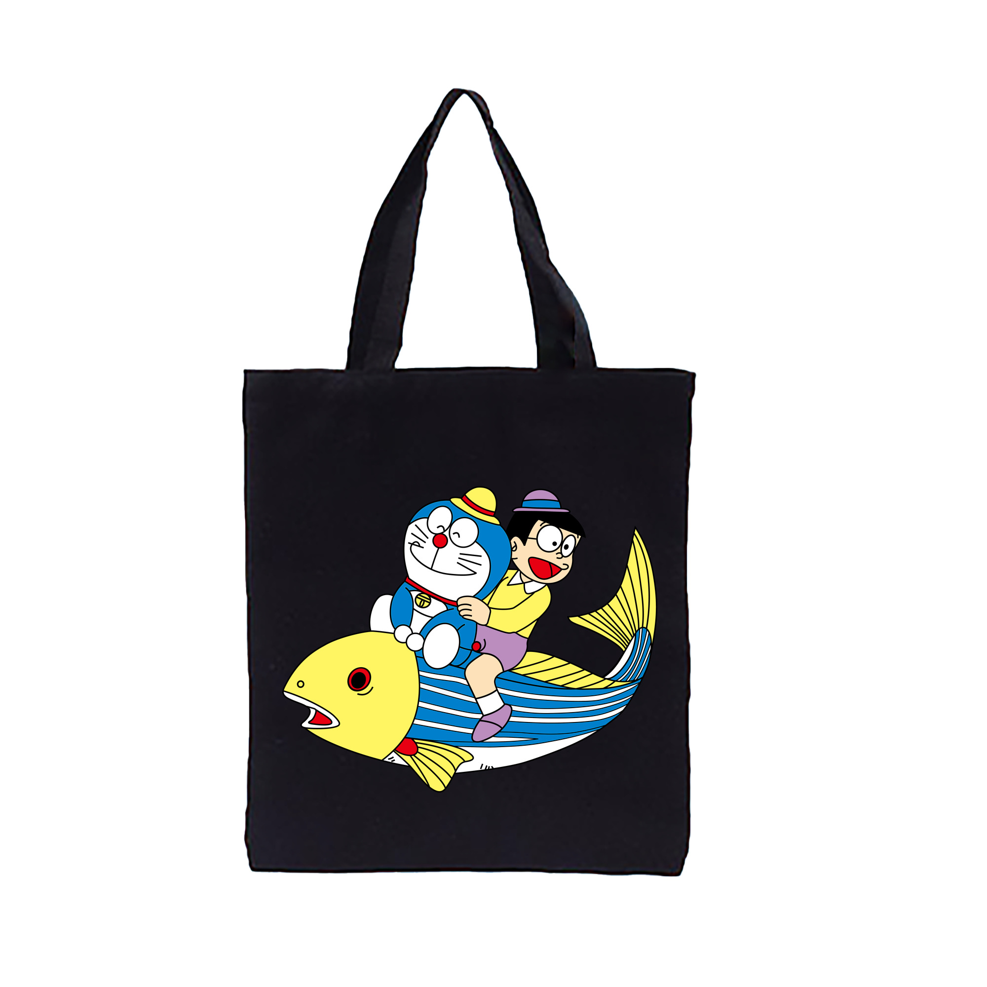 （画像用） ドラえもん 野比 のび太 Doraemon Nobita Nobi 縦型キャンバス生地手提げバッグ　トートバッグ