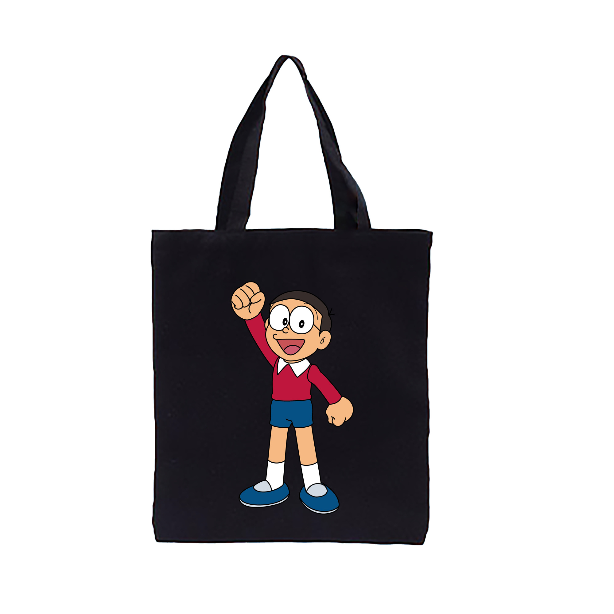 （画像用） ドラえもん 野比 のび太 Doraemon Nobita Nobi 縦型キャンバス生地手提げバッグ　トートバッグ