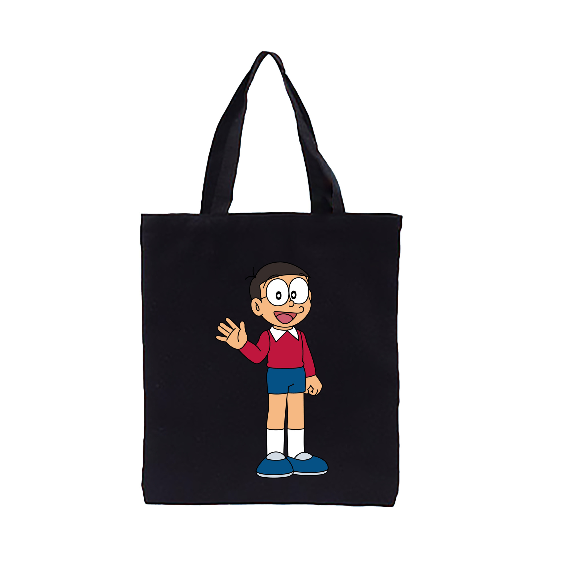 （画像用） ドラえもん 野比 のび太 Doraemon Nobita Nobi 縦型キャンバス生地手提げバッグ　トートバッグ