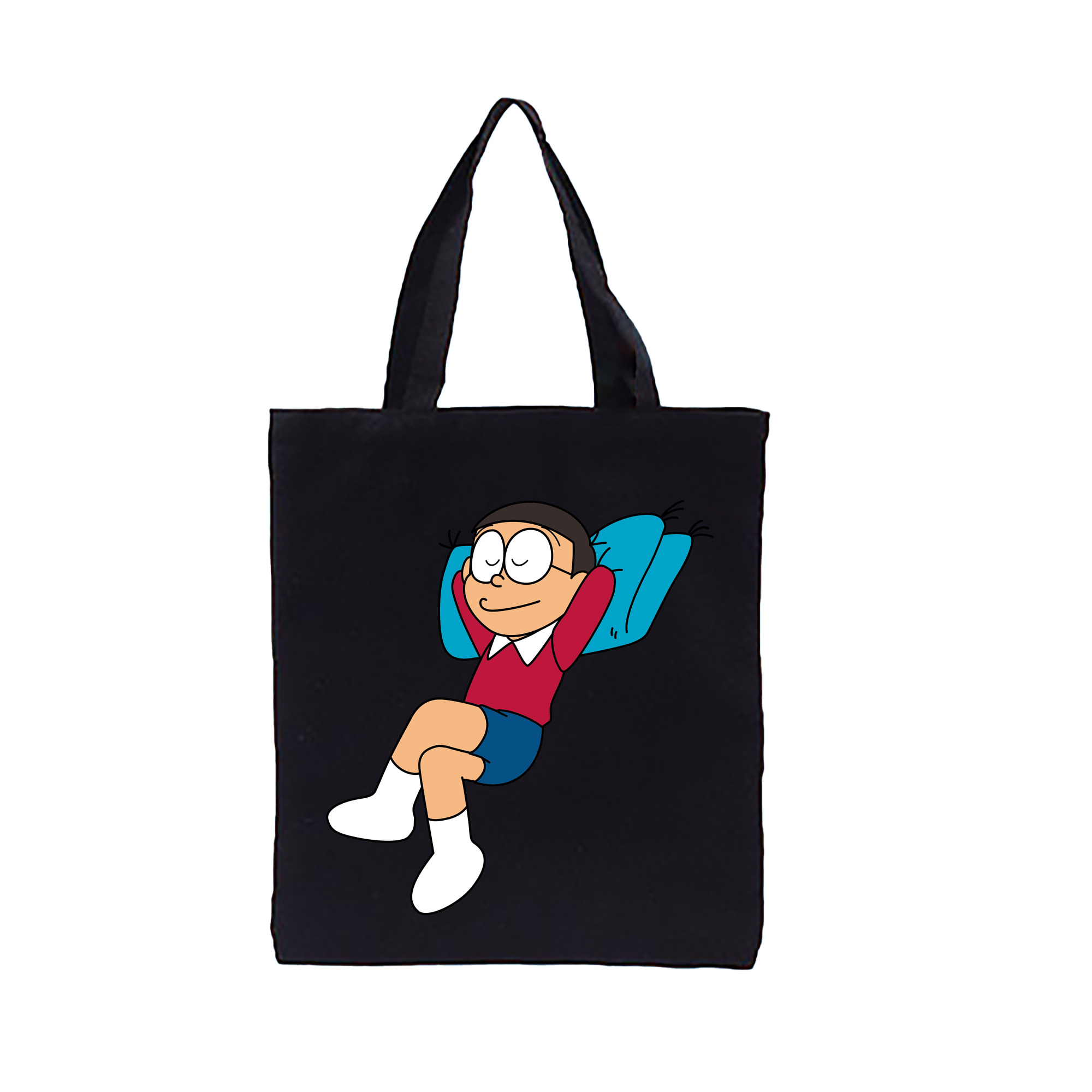 （画像用） ドラえもん 野比 のび太 Doraemon Nobita Nobi 縦型キャンバス生地手提げバッグ　トートバッグ