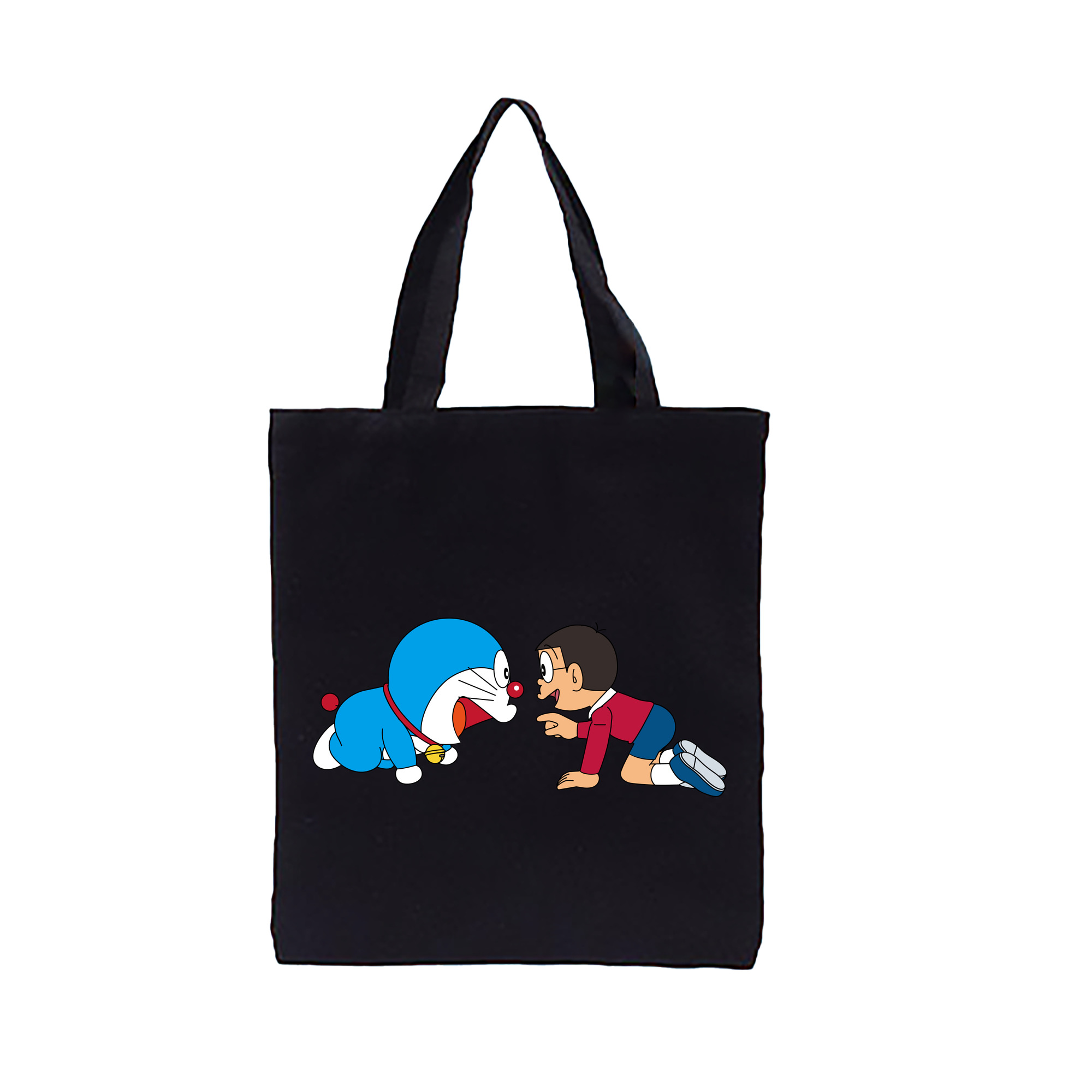 （画像用） ドラえもん 野比 のび太 Doraemon Nobita Nobi 縦型キャンバス生地手提げバッグ　トートバッグ