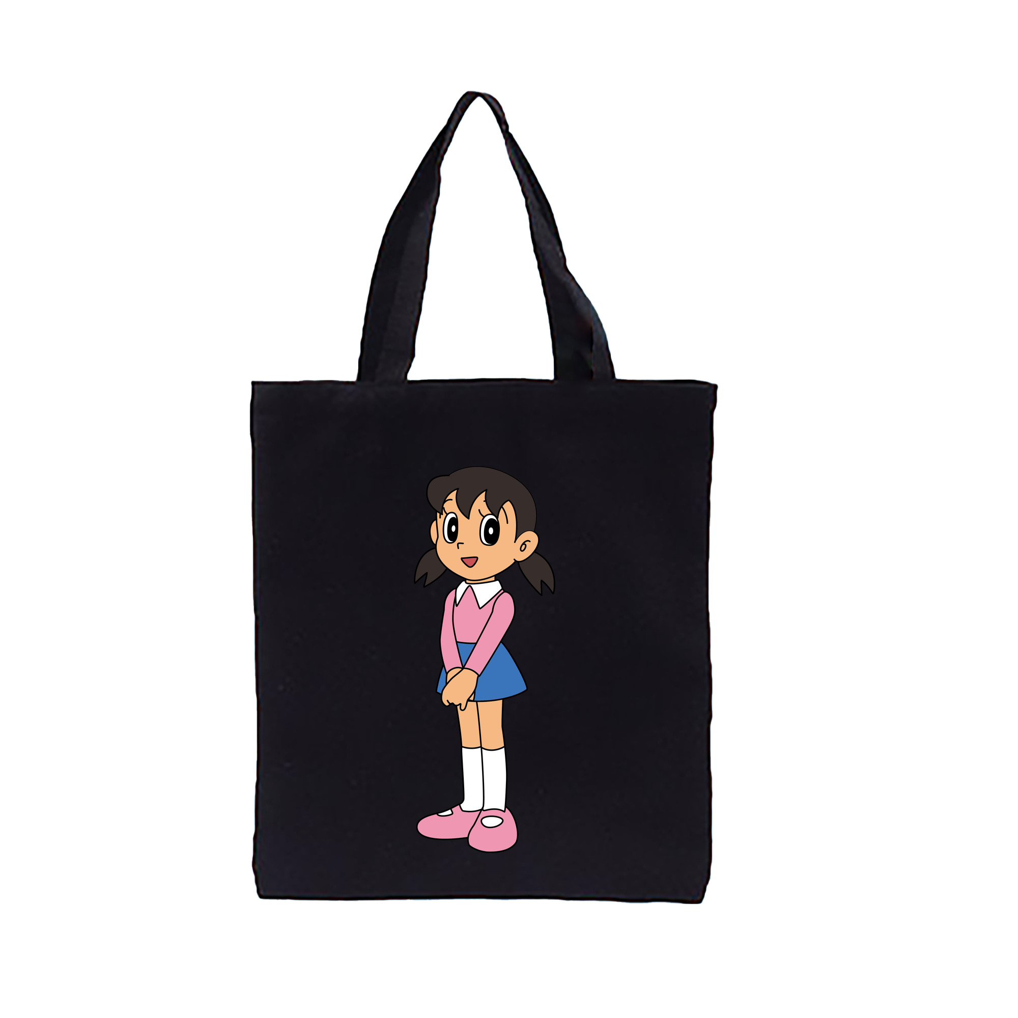 （画像用） ドラえもん みなもと しずか Doraemon Shizuka Minamoto 縦型キャンバス生地手提げバッグ　トートバッグ